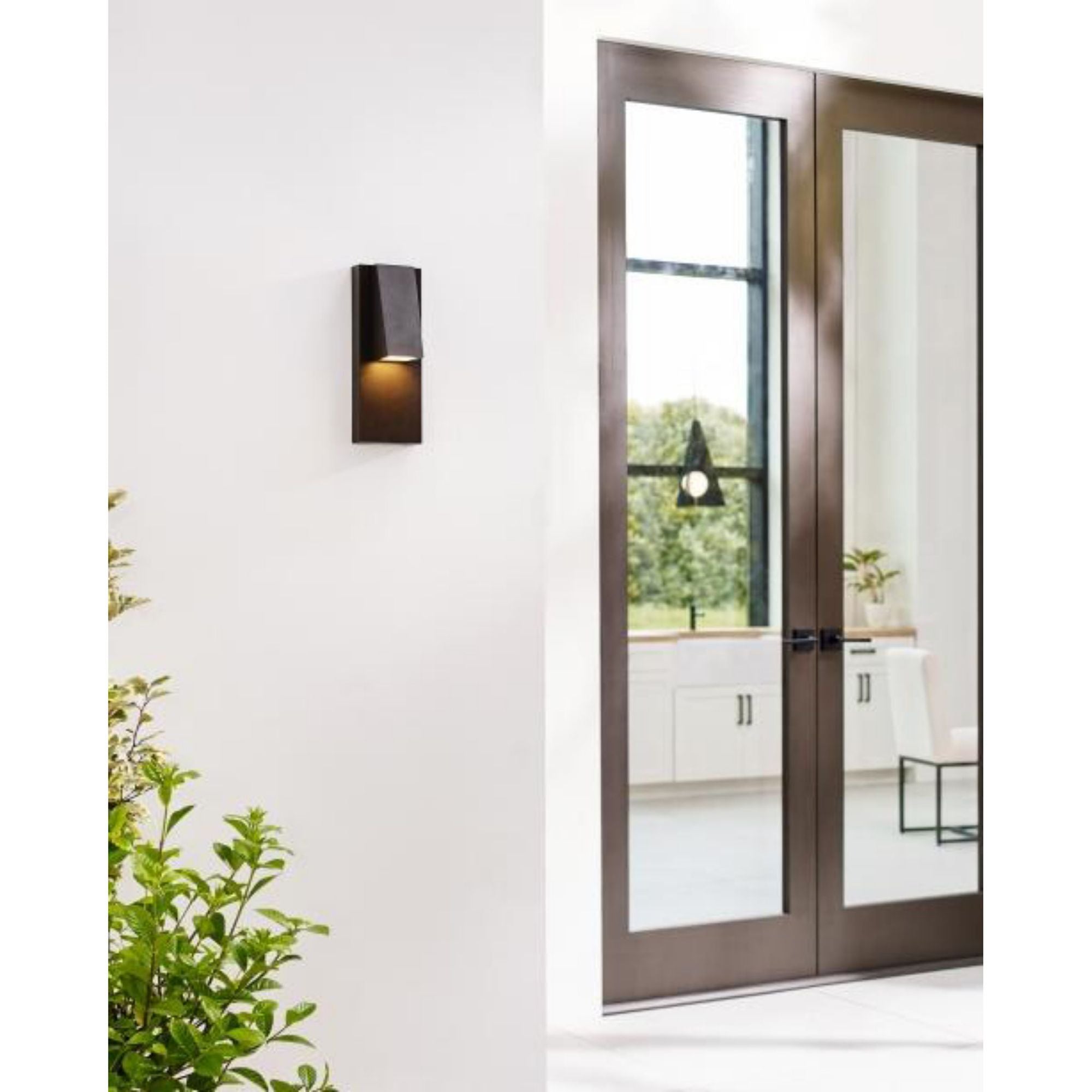 Peak Outdoor Wall Outdoor 1-Light LED 3000K-2200K Black by Sean Lavin