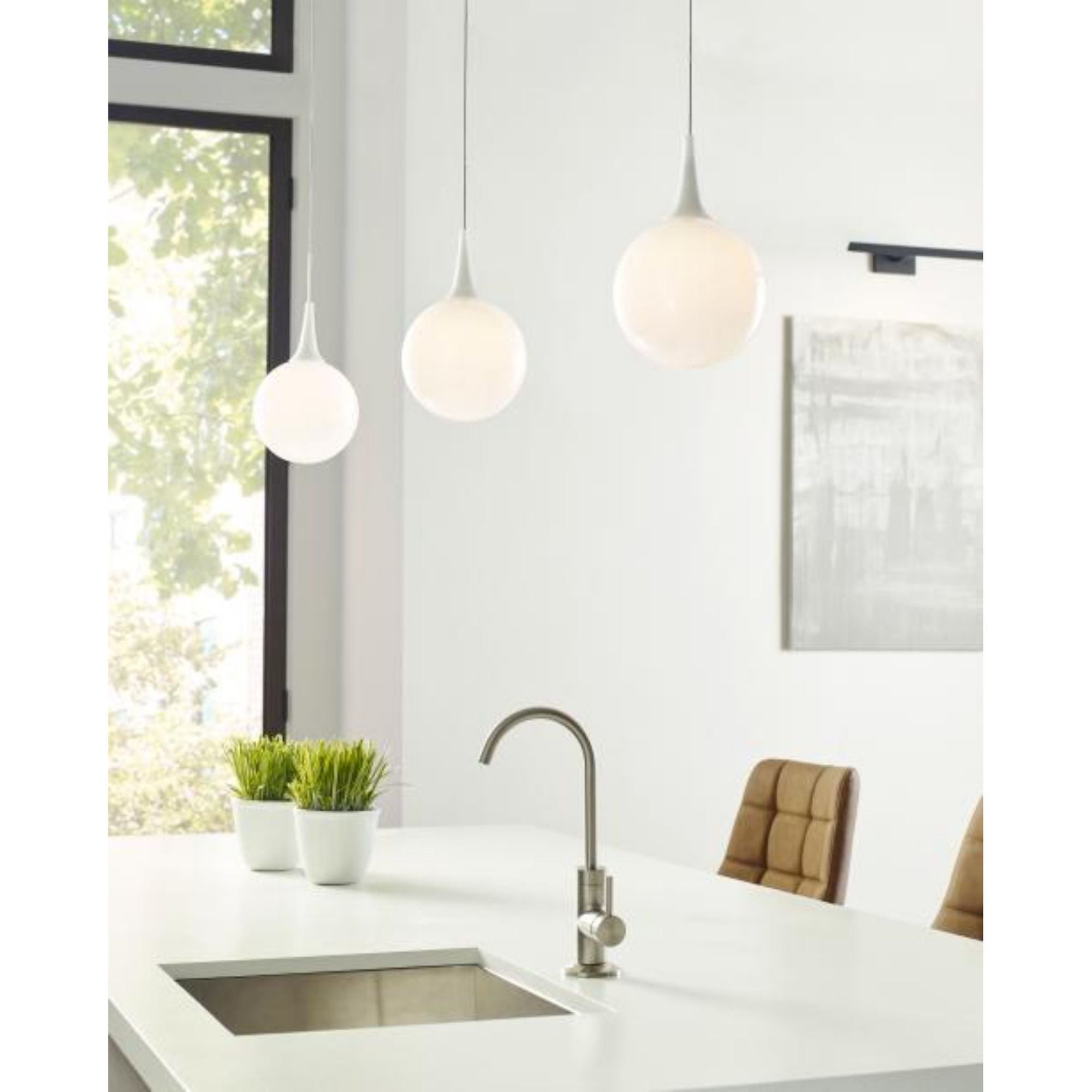 Pele Pendant FreeJack 1-Light Halogen 3000K Satin Nickel