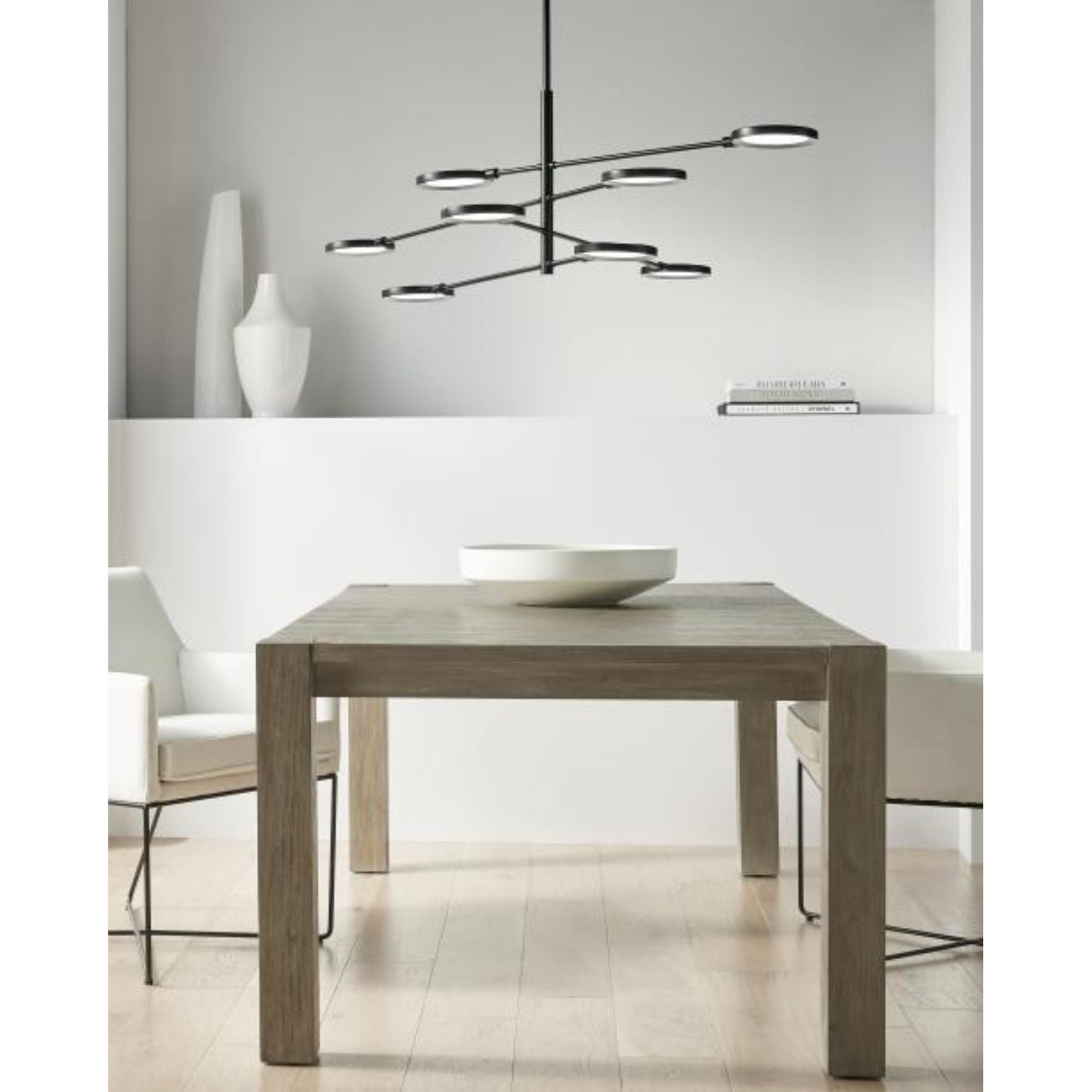 Spectica 8 Chandelier Linear Suspension 8-Light LED 3000K Matte Black