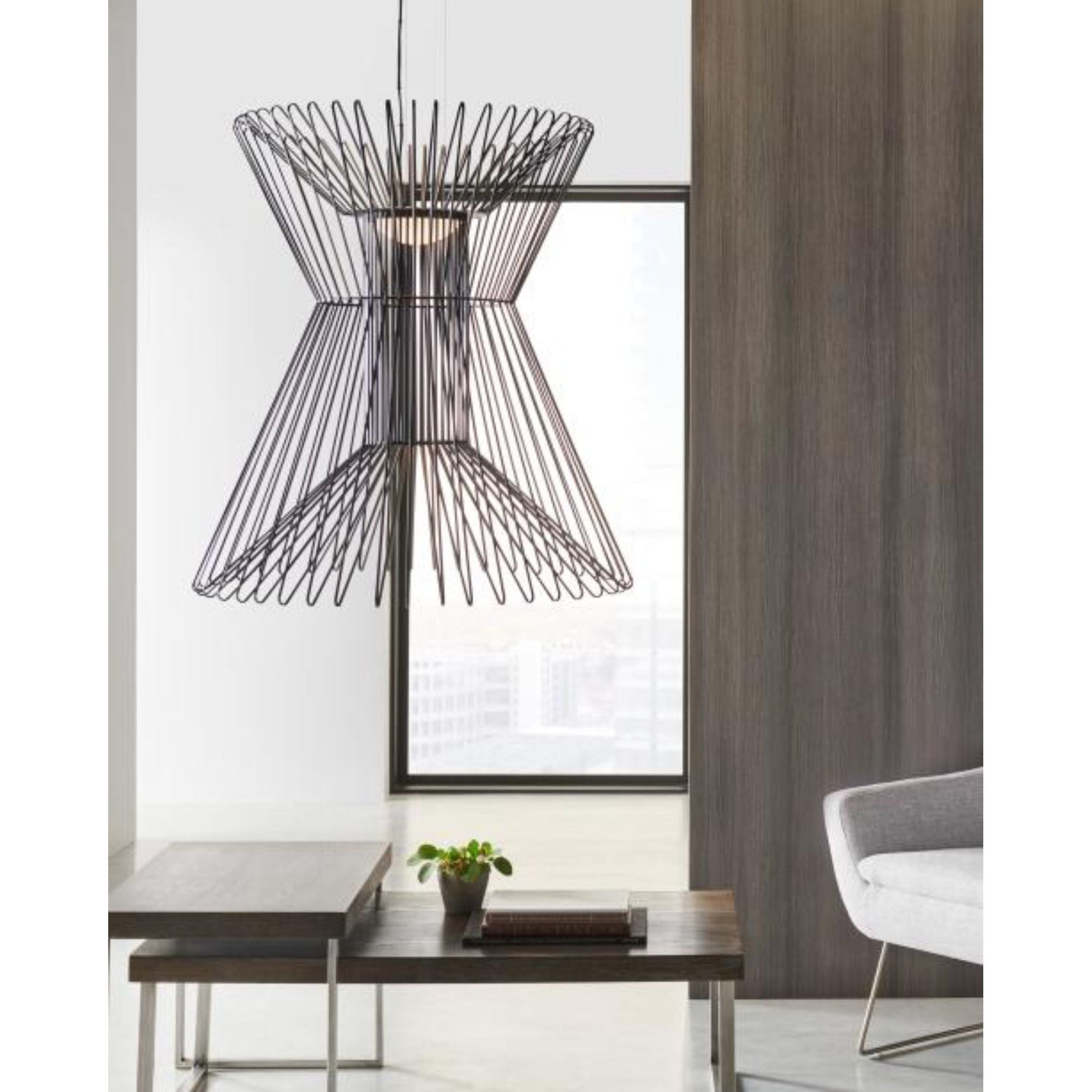 Syrma Grande Suspension Line-Voltage Pendants/Suspension 1-Light LED 3000K by Sean Lavin