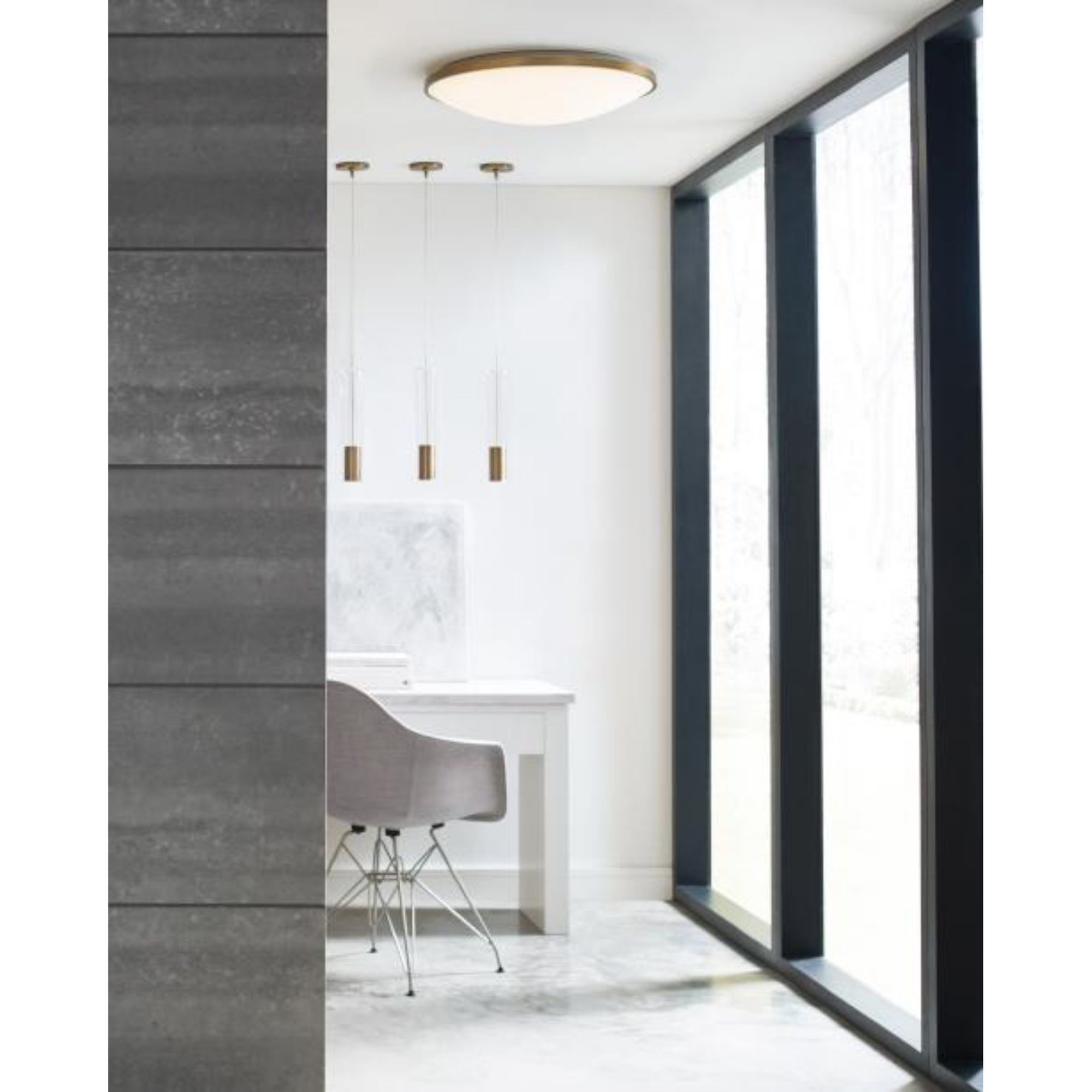 Captra Pendant FreeJack 1-Light Satin Nickel by Sean Lavin