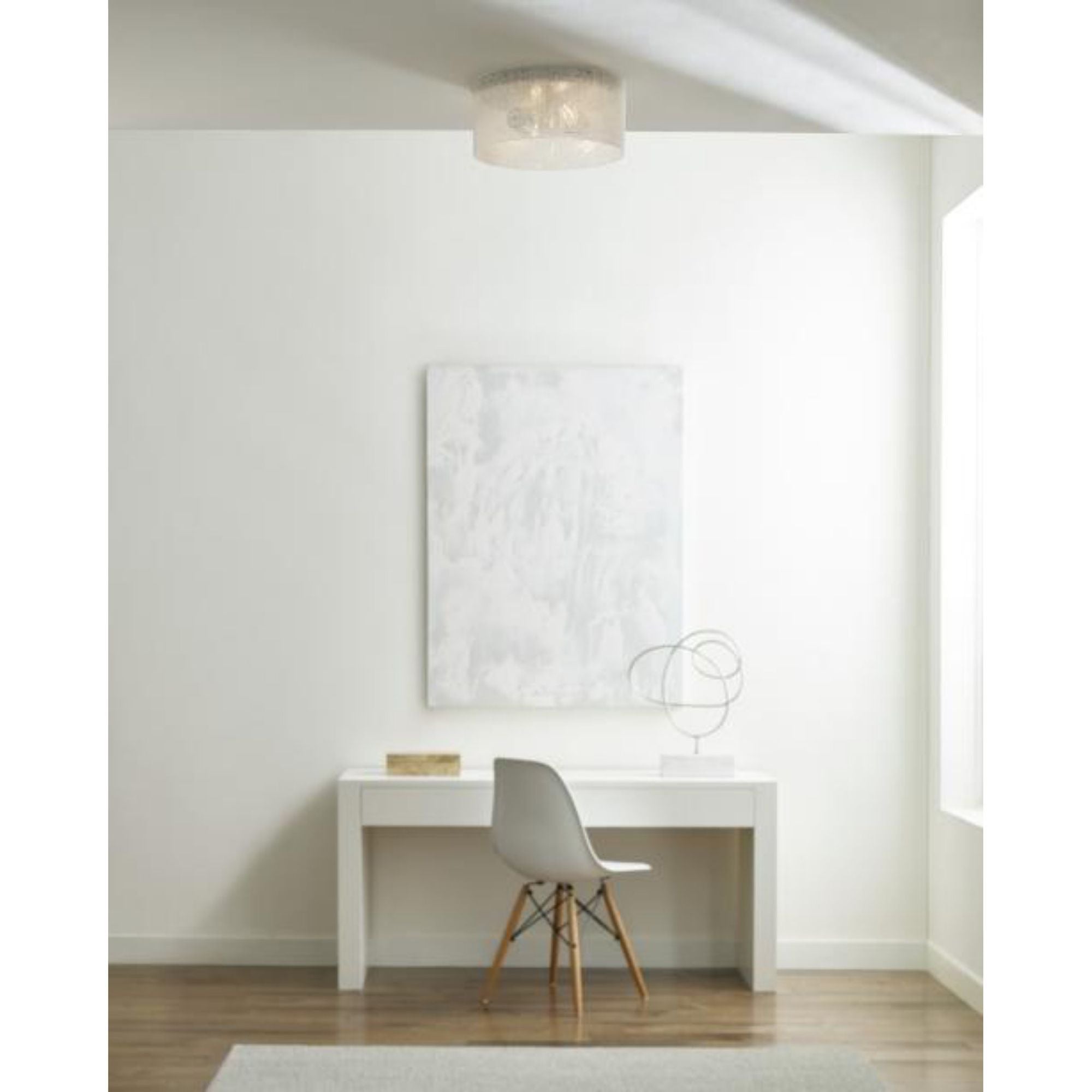 Vetra Flush Flush & Semi-Flush Mount 2-Light Satin Nickel