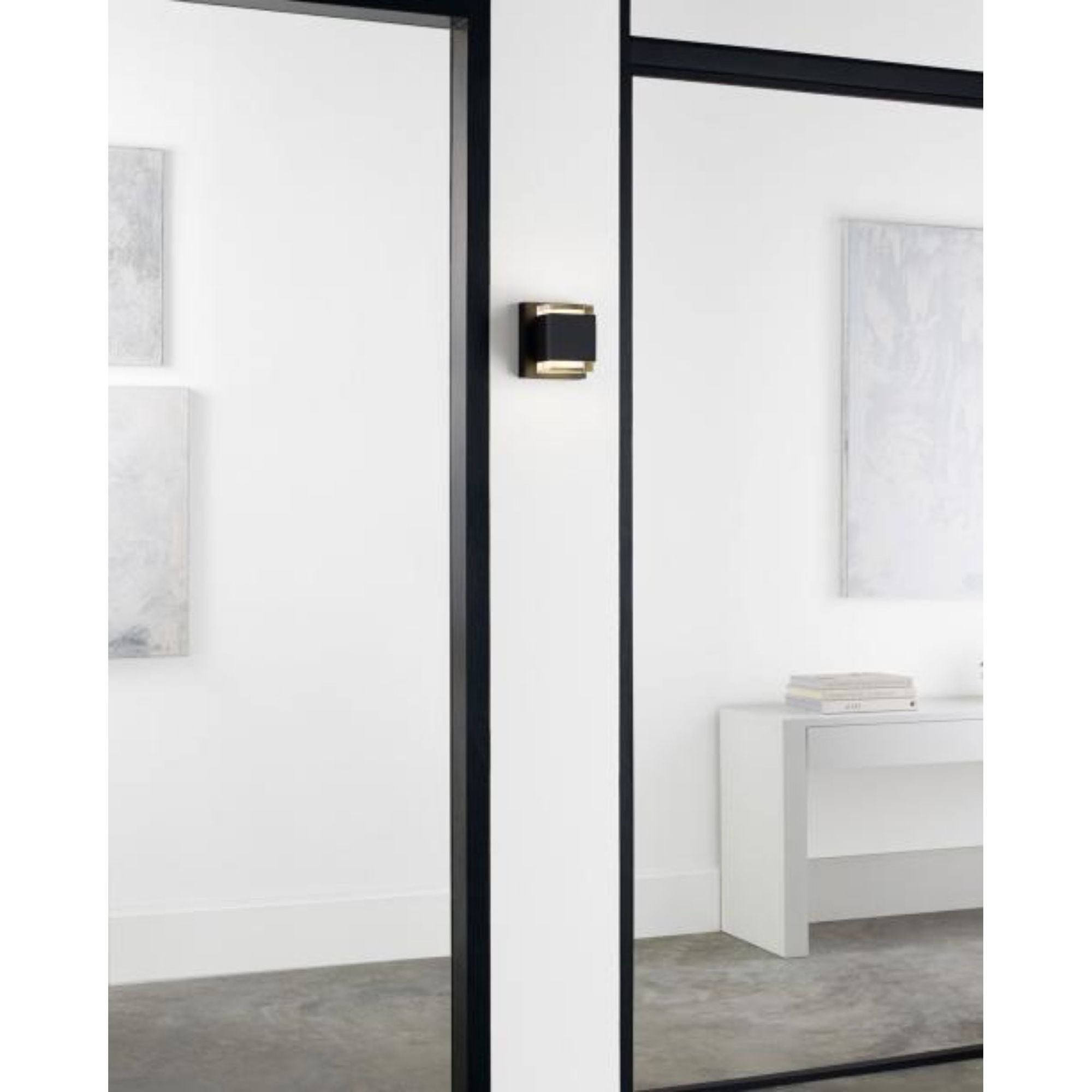 Voto 8 Outdoor Wall 1-Light LED 2700K Charcoal by Sean Lavin