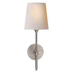 Thomas O'Brien Bryant Sconce in Antique Nickel with Natural Paper Shade