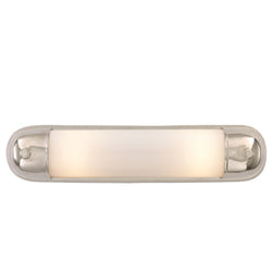 Thomas O'Brien Selecta Long Sconce in Polished Nickel with White Glass