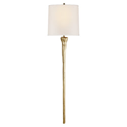 Thomas O'Brien Sierra Tail Sconce in Gild with Natural Paper Shade