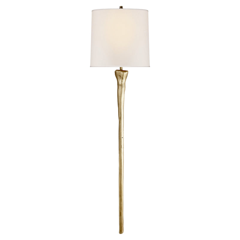 Thomas O'Brien Sierra Tail Sconce in Gild with Natural Paper Shade
