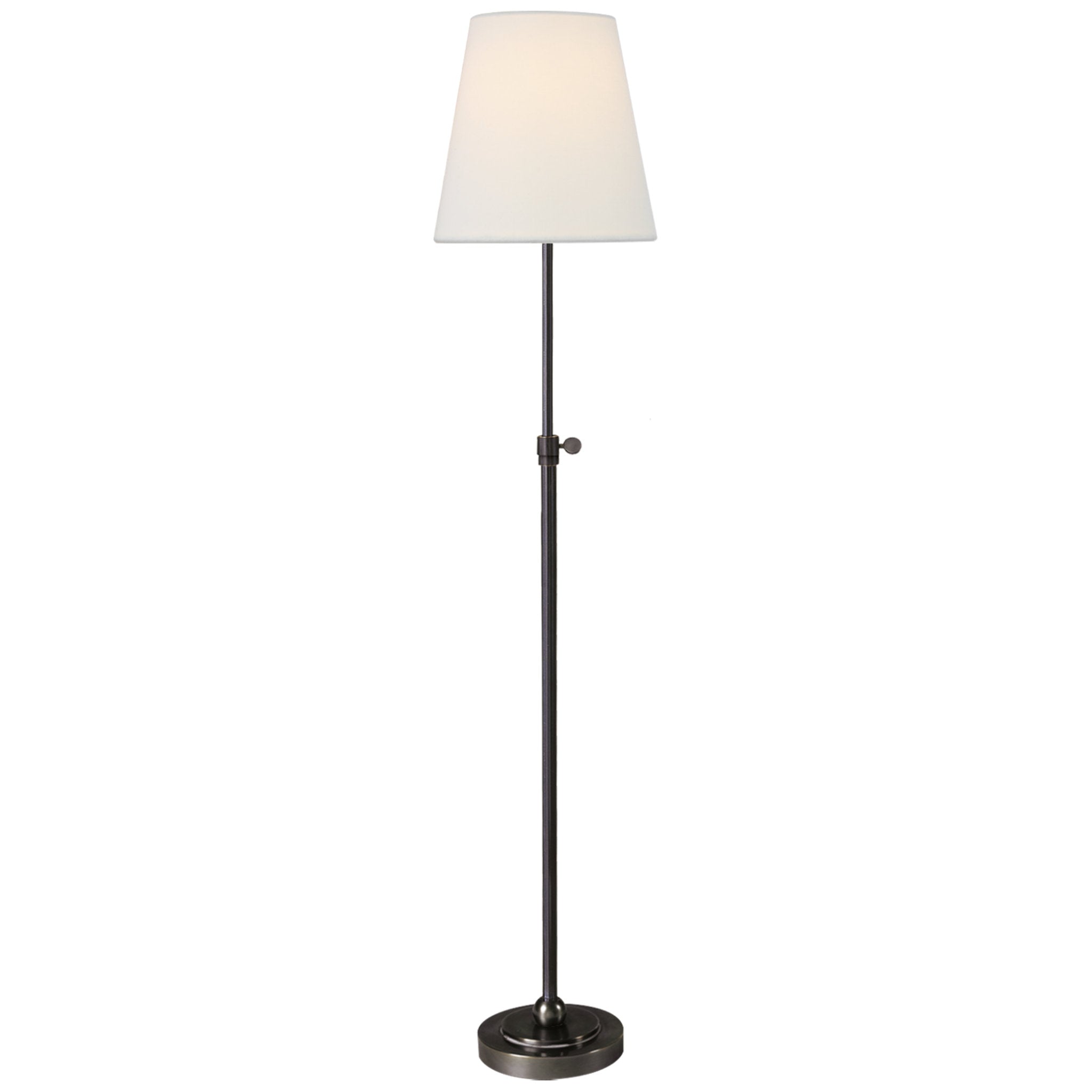 Thomas O'Brien Bryant Table Lamp in Bronze with Linen Shade