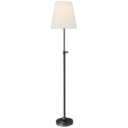 Thomas O'Brien Bryant Table Lamp in Hand-Rubbed Bronze with Linen Shade