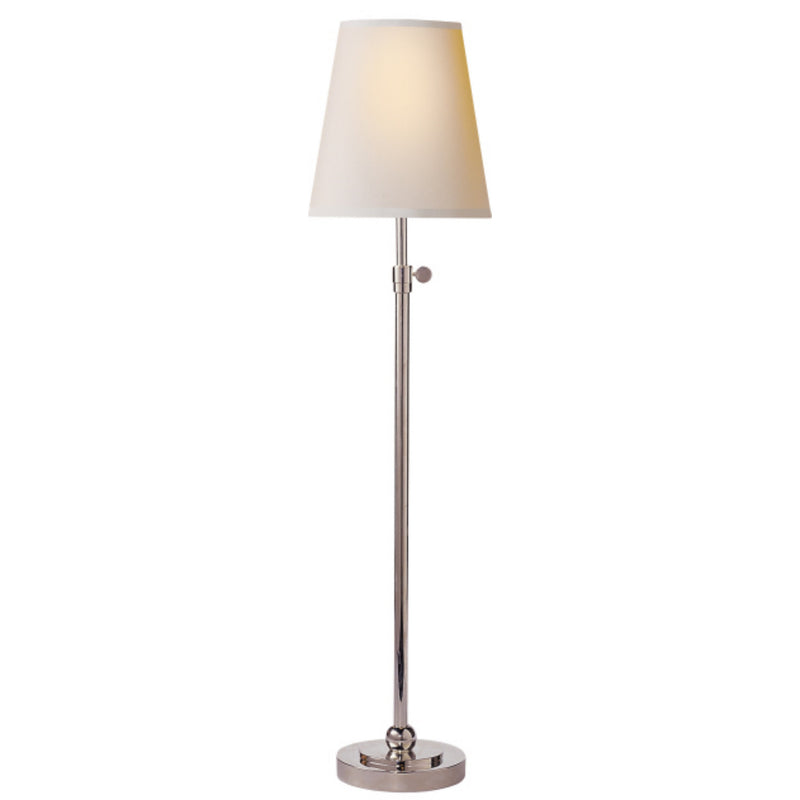 Thomas O'Brien Bryant Table Lamp in Polished Nickel with Natural Paper Shade