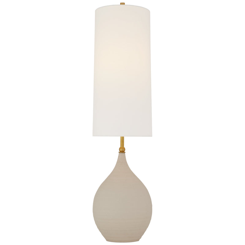 Thomas O'Brien Loren Large Table Lamp in Natural Shell with Linen Shade
