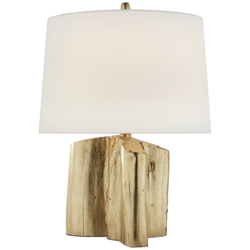 Thomas O'Brien Carmel Table Lamp in Gilded with Linen Shade