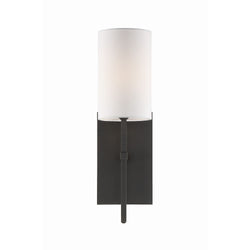 Veronica 1 Light Black Forged Wall Mount