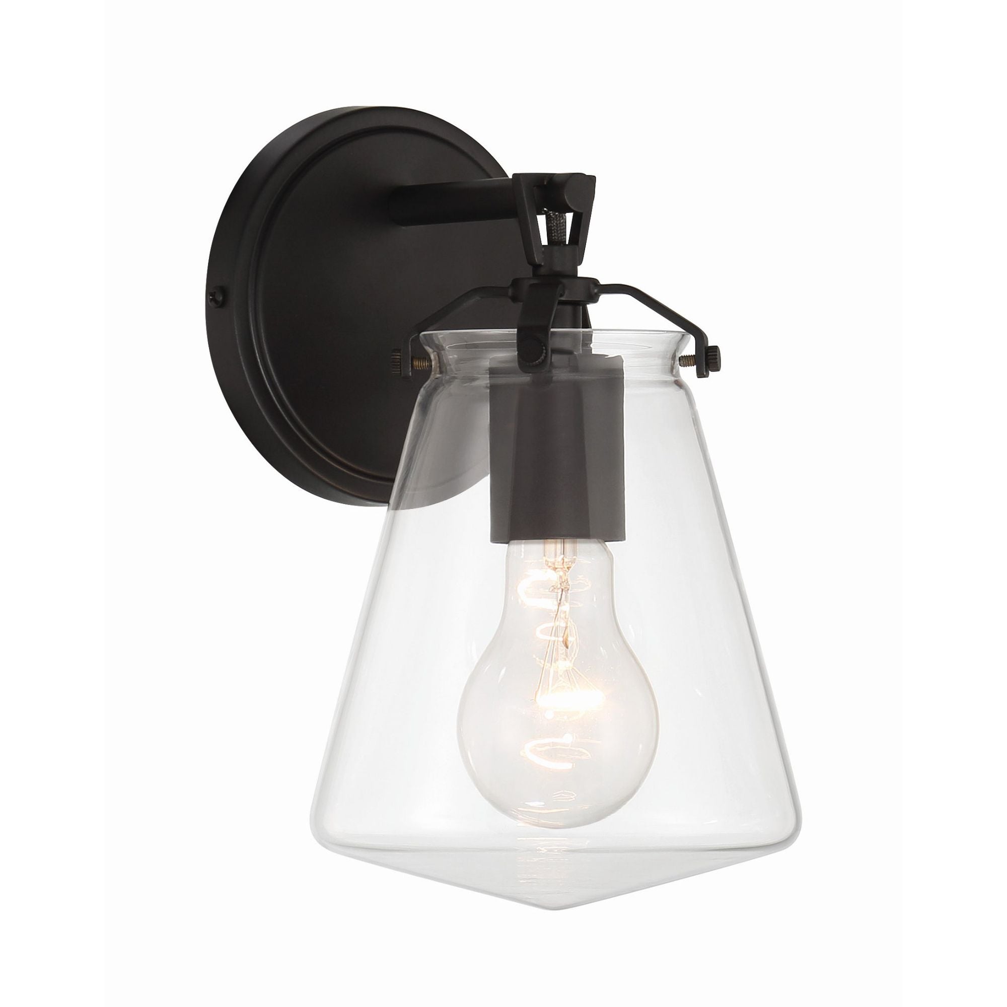 Voss 5.75'' Matte Black Sconce Black 5.75"W x 9.75"H x 6.5"D
