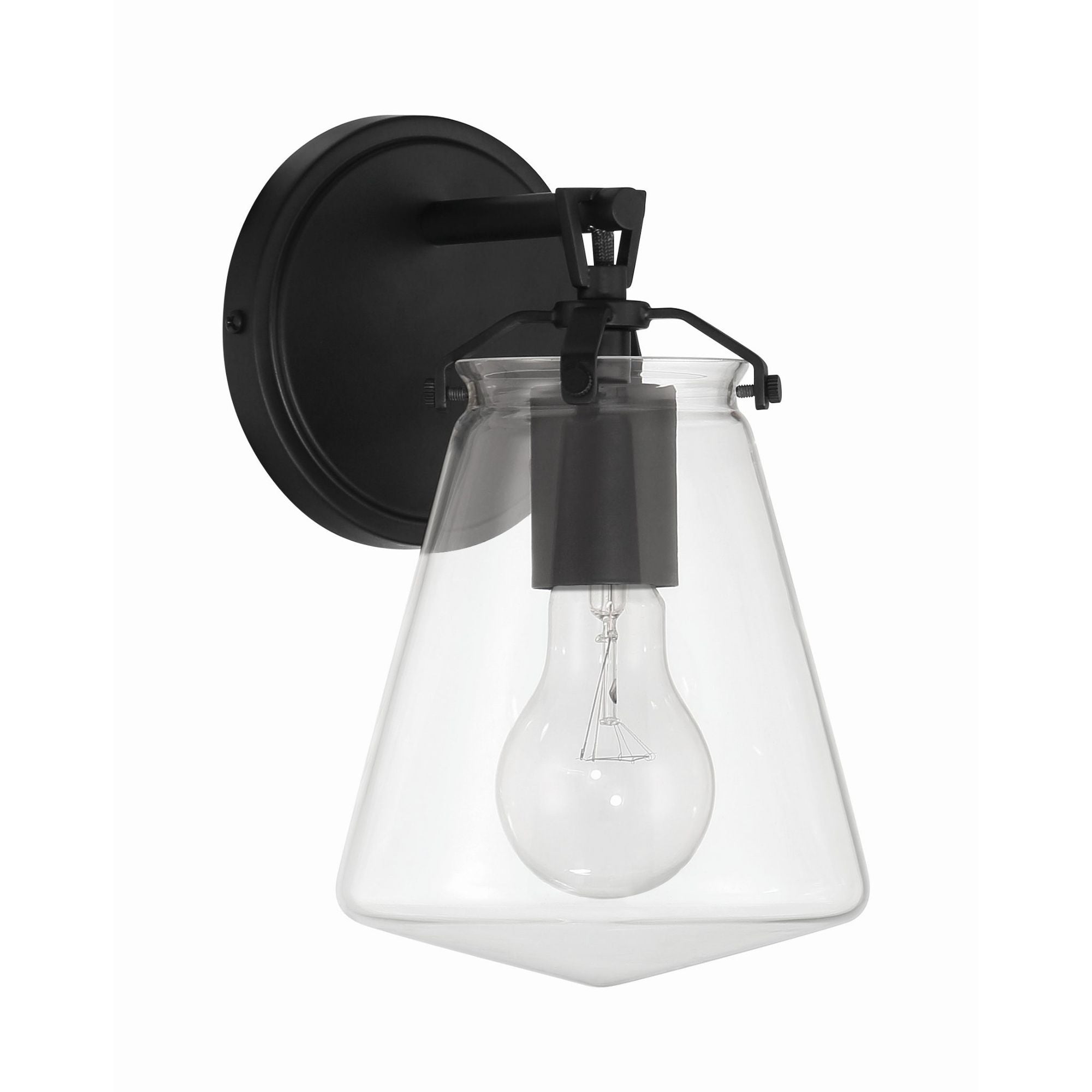 Voss 5.75'' Matte Black Sconce Black 5.75"W x 9.75"H x 6.5"D
