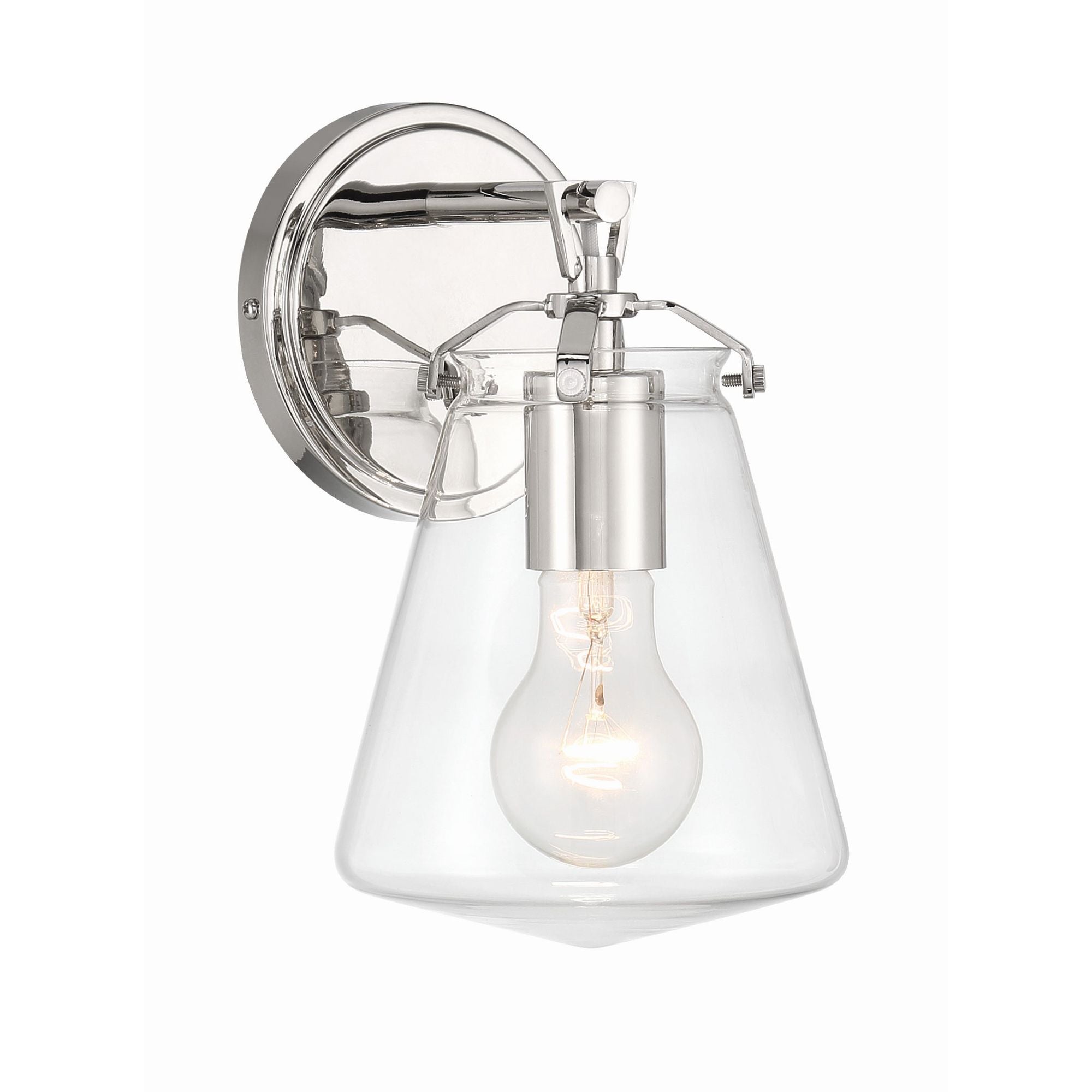 Voss 5.75'' Polished Nickel Sconce Silver 5.75"W x 9.75"H x 6.5"D