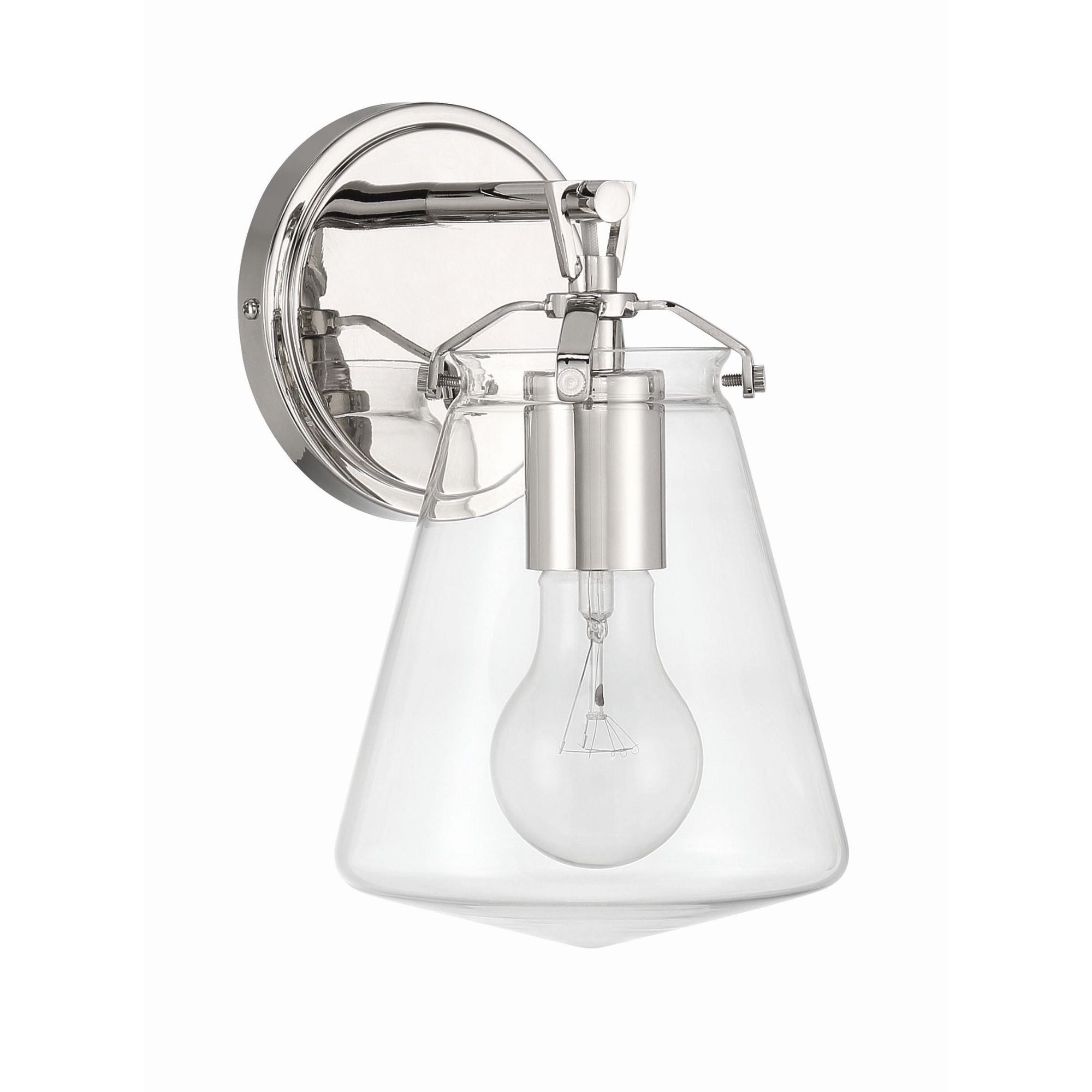 Voss 5.75'' Polished Nickel Sconce Silver 5.75"W x 9.75"H x 6.5"D