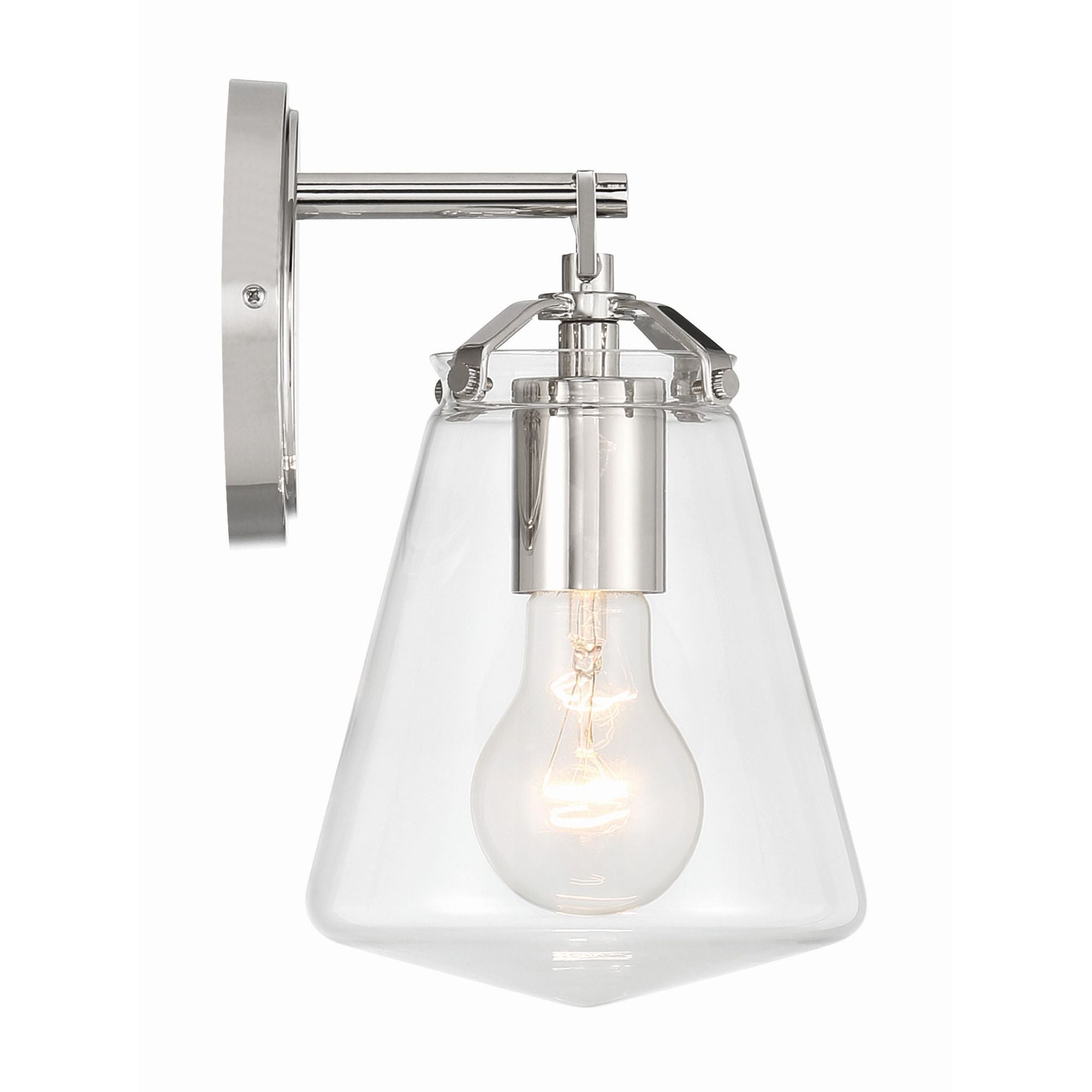 Voss 5.75'' Polished Nickel Sconce Silver 5.75"W x 9.75"H x 6.5"D