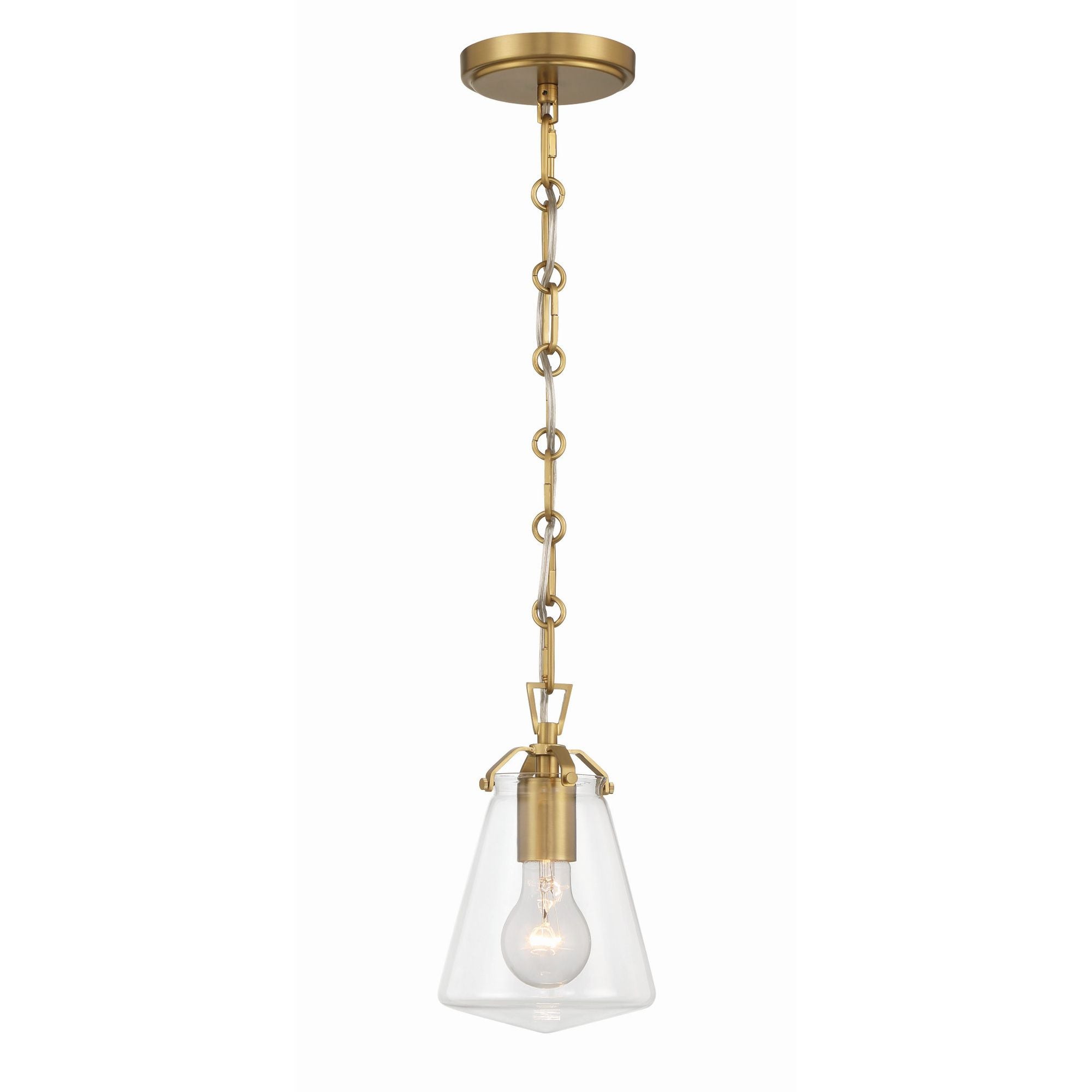 Voss 5.75'' Luxe Gold Pendant Gold 5.75"W x 9"H x 5.75"D