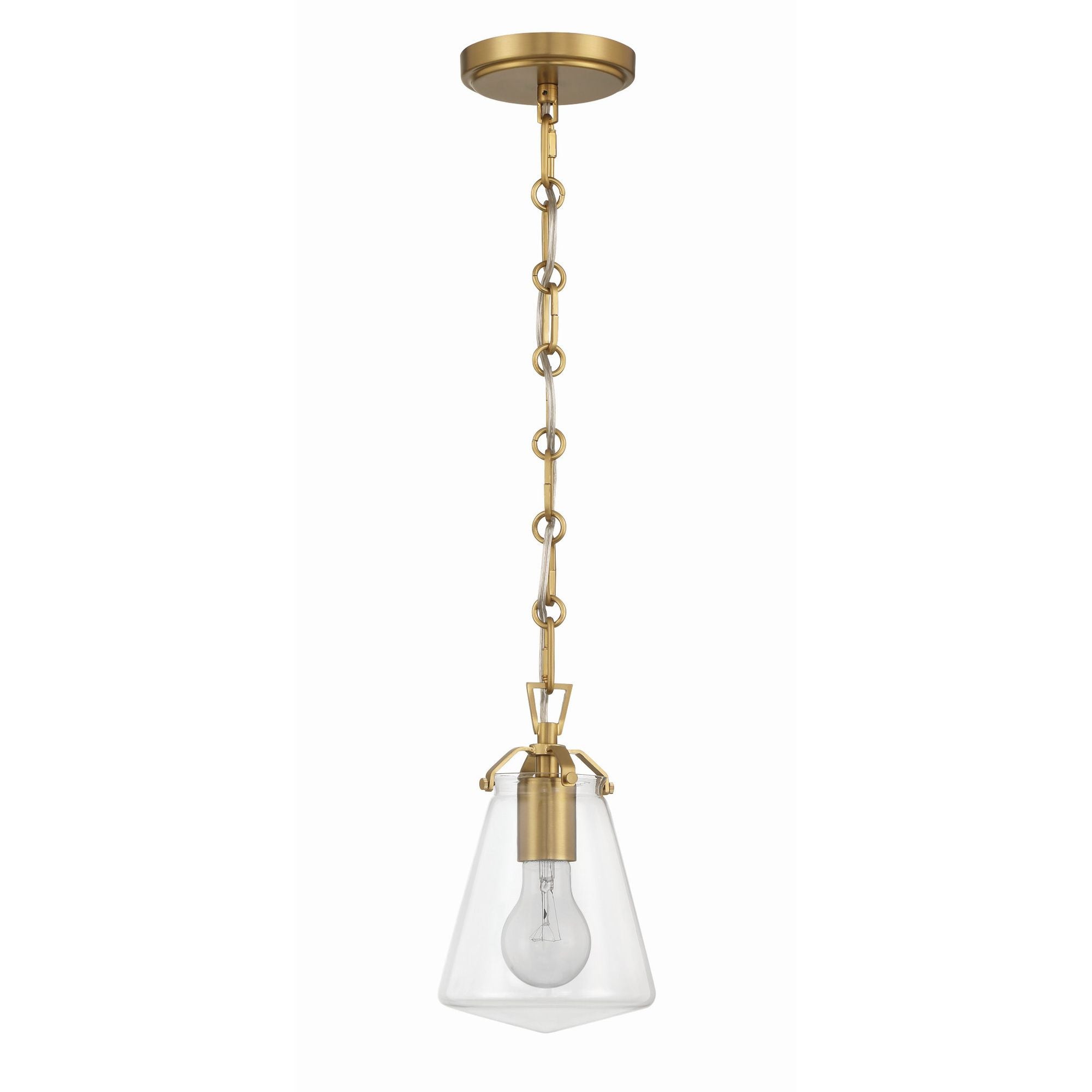 Voss 5.75'' Luxe Gold Pendant Gold 5.75"W x 9"H x 5.75"D