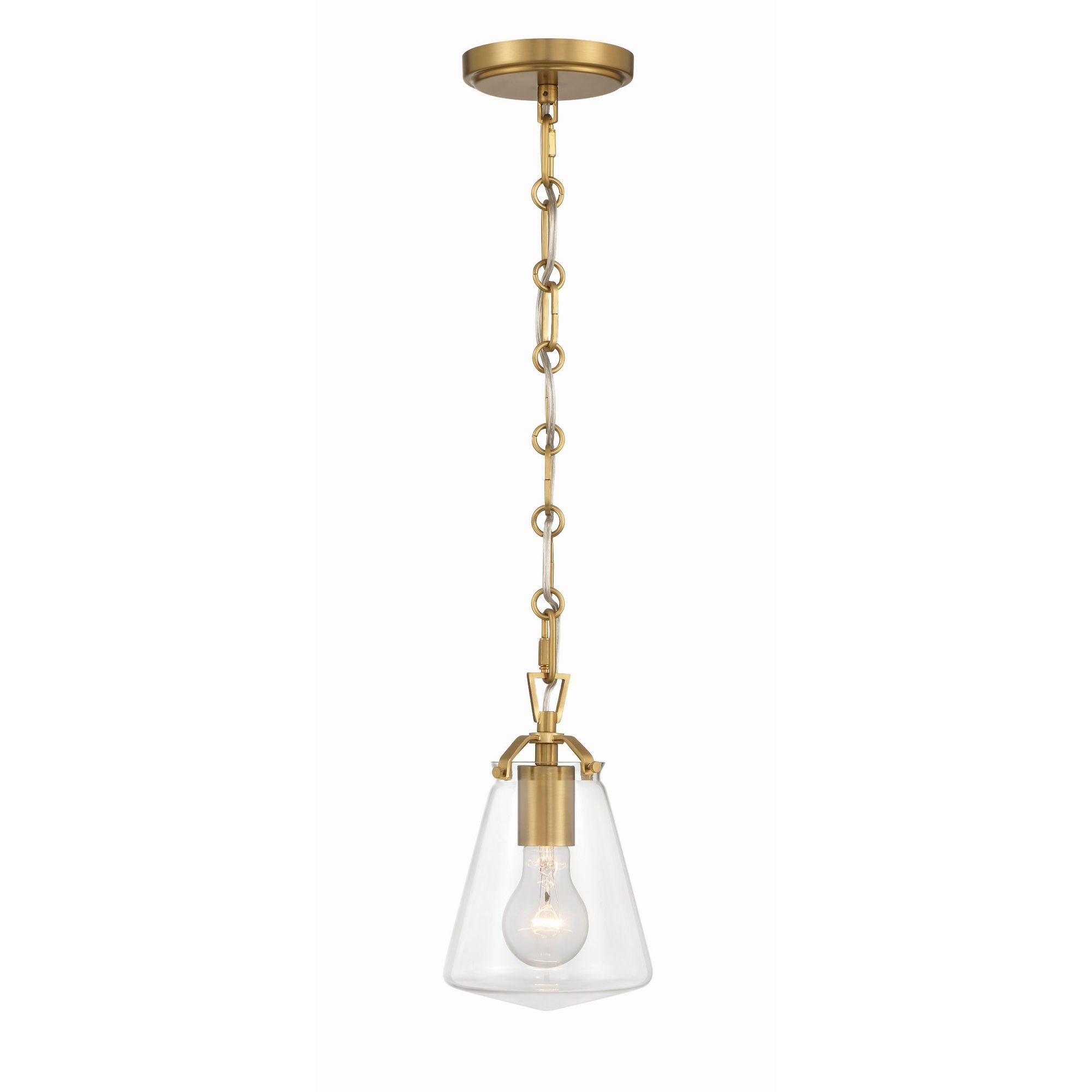 Voss 5.75'' Luxe Gold Pendant Gold 5.75"W x 9"H x 5.75"D