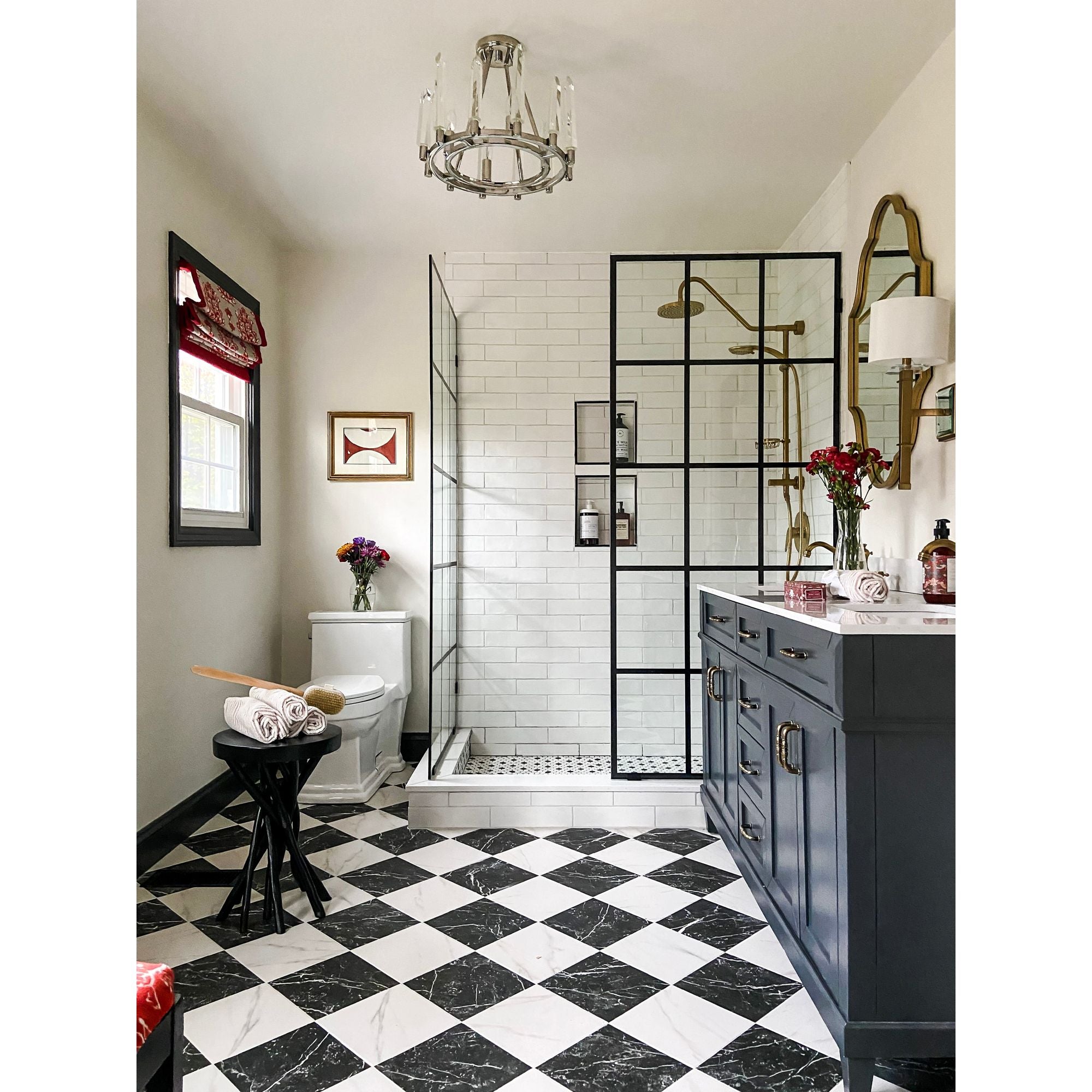 Watson 18.25'' Polished Nickel Semi Flush Mount Silver 18.25"W x 13.5"H x 18.25"D