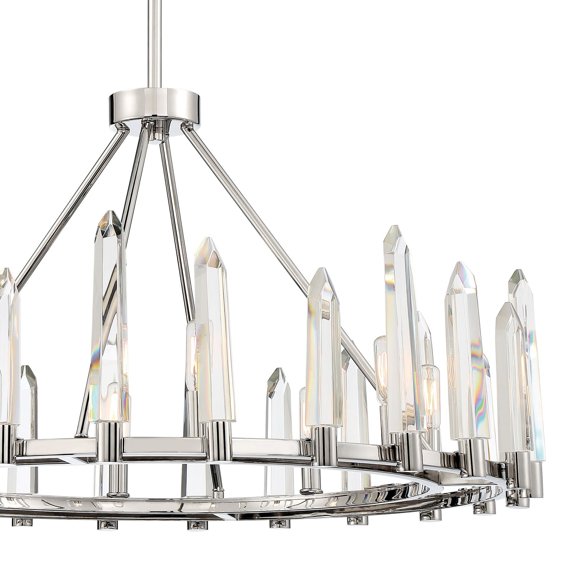 Watson 8 Light Polished Nickel Chandelier