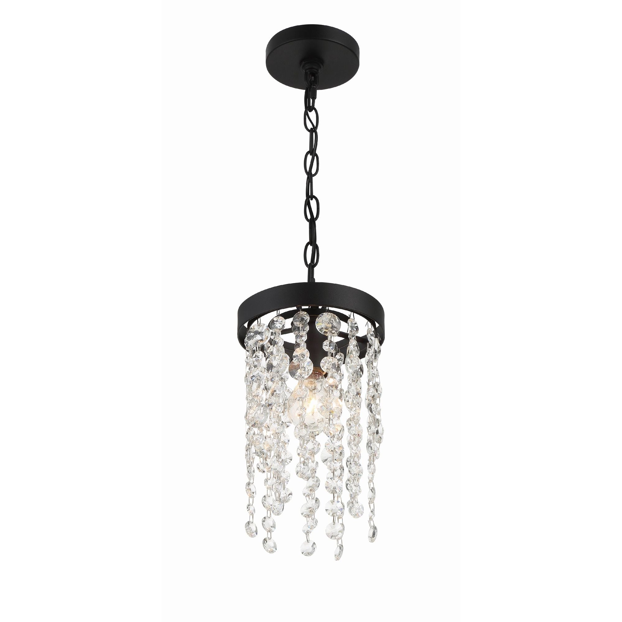 Winham 1 Light Black Forged Pendant