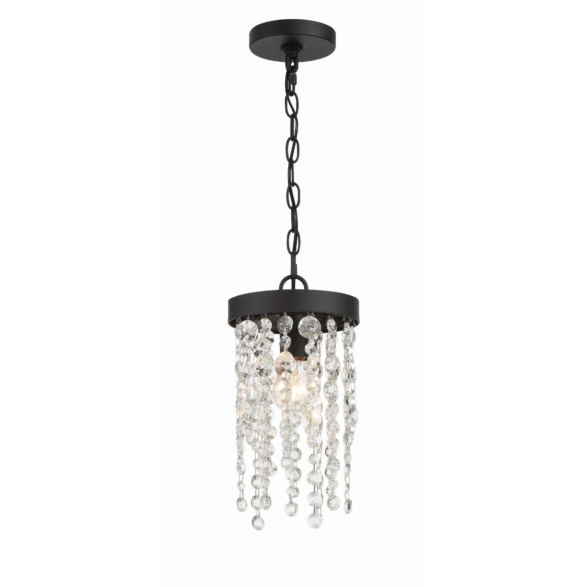 Winham 1 Light Black Forged Pendant