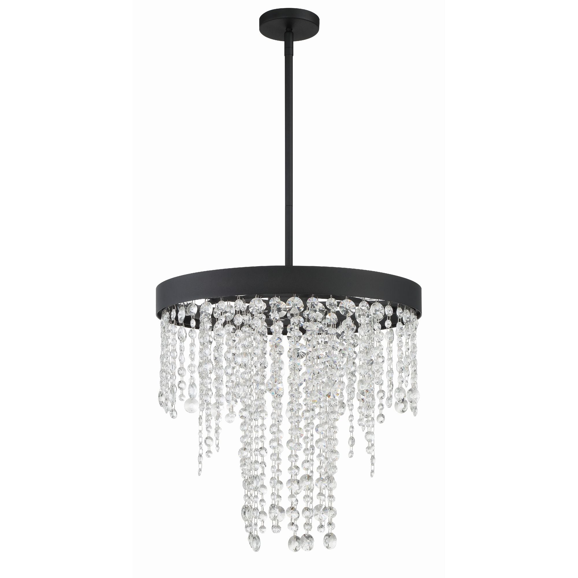 Winham 5 Light Black Forged Chandelier