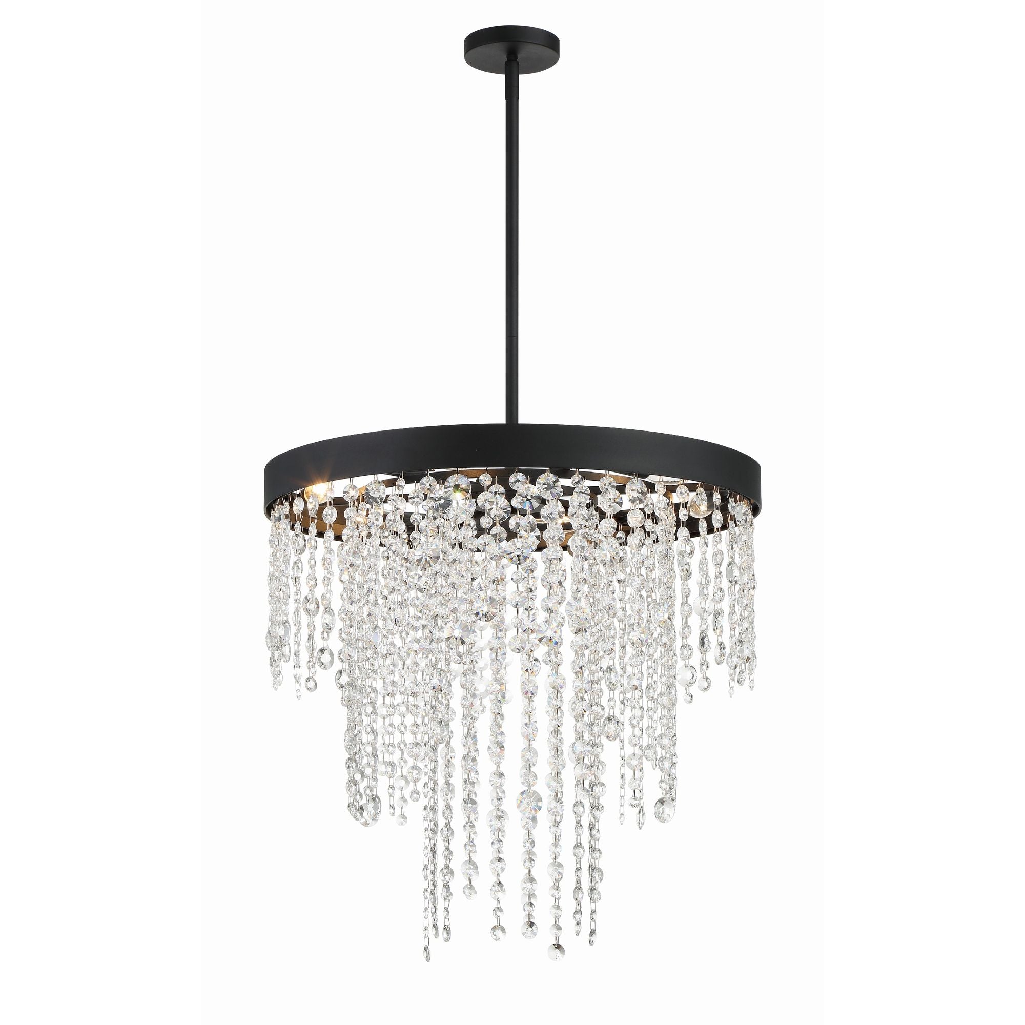 Winham 6 Light Black Forged Chandelier