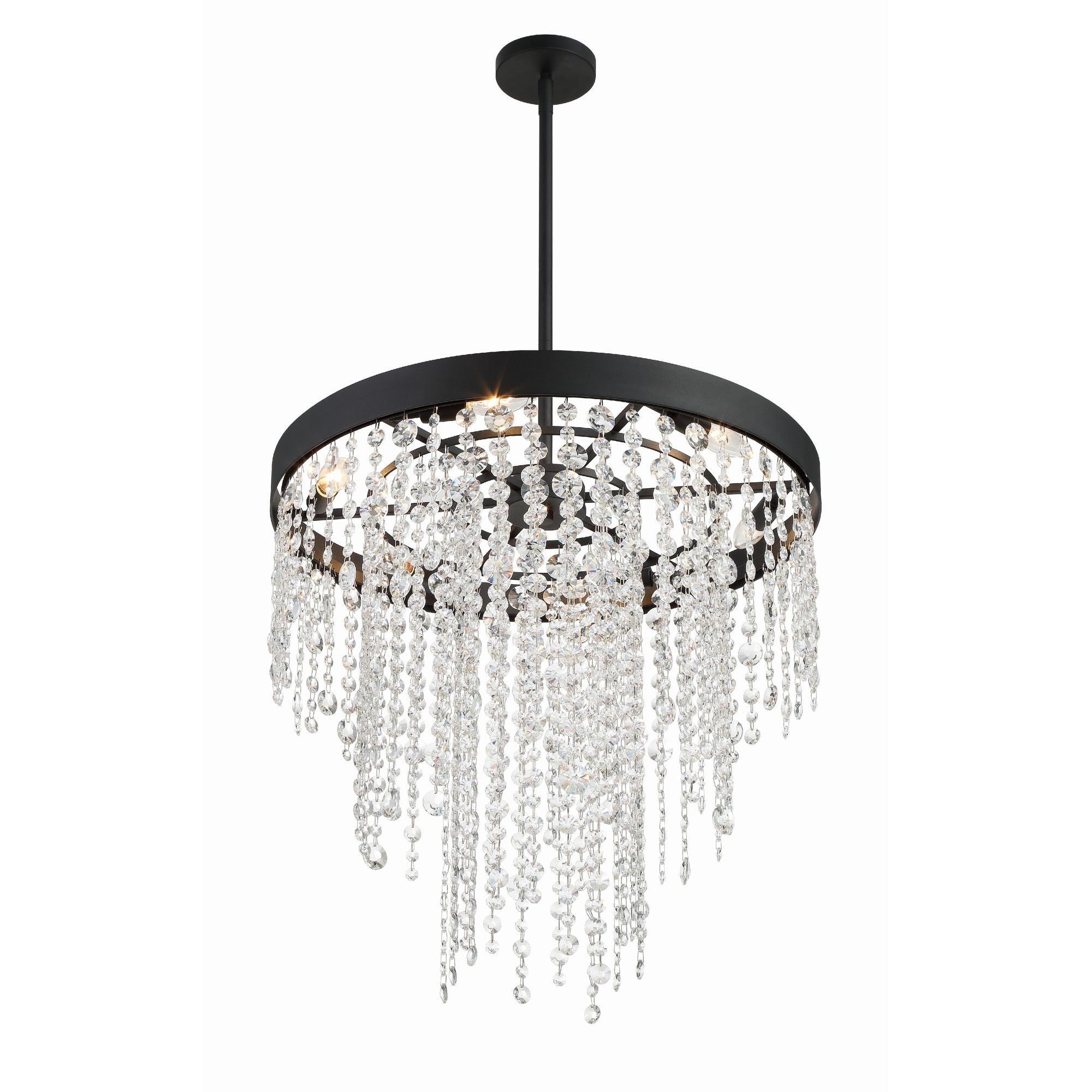 Winham 6 Light Black Forged Chandelier