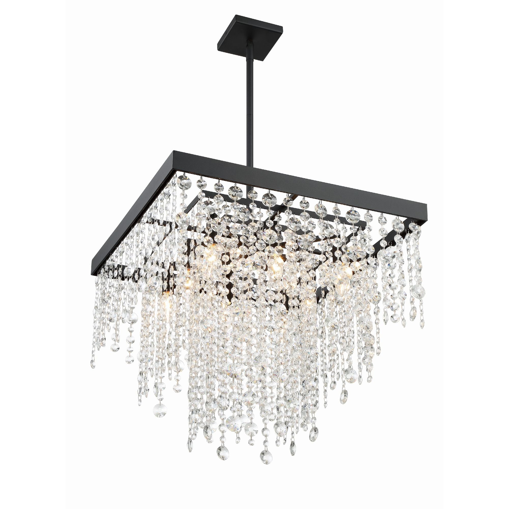 Winham 22'' Black Forged Chandelier Black 22"W x 19.5"H x 22"D