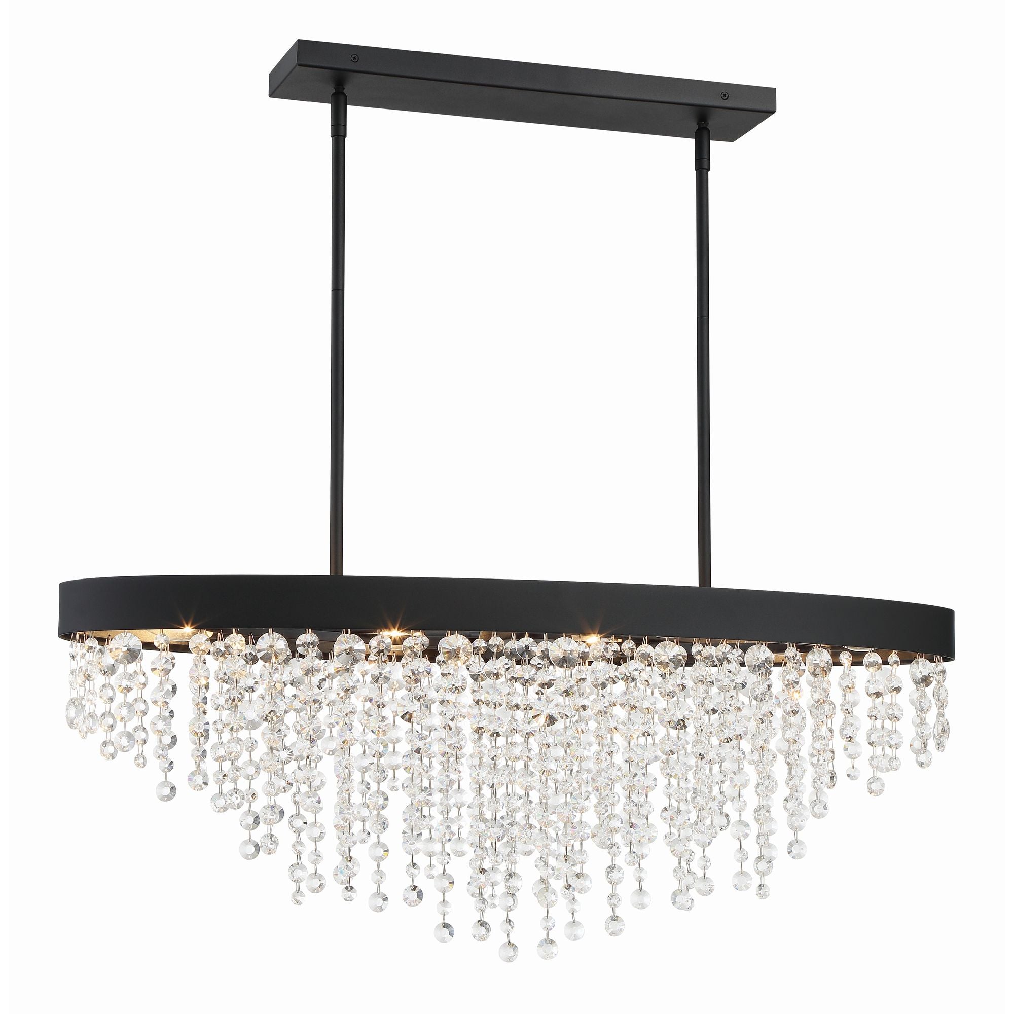 Winham 8 Light Black Forged Chandelier