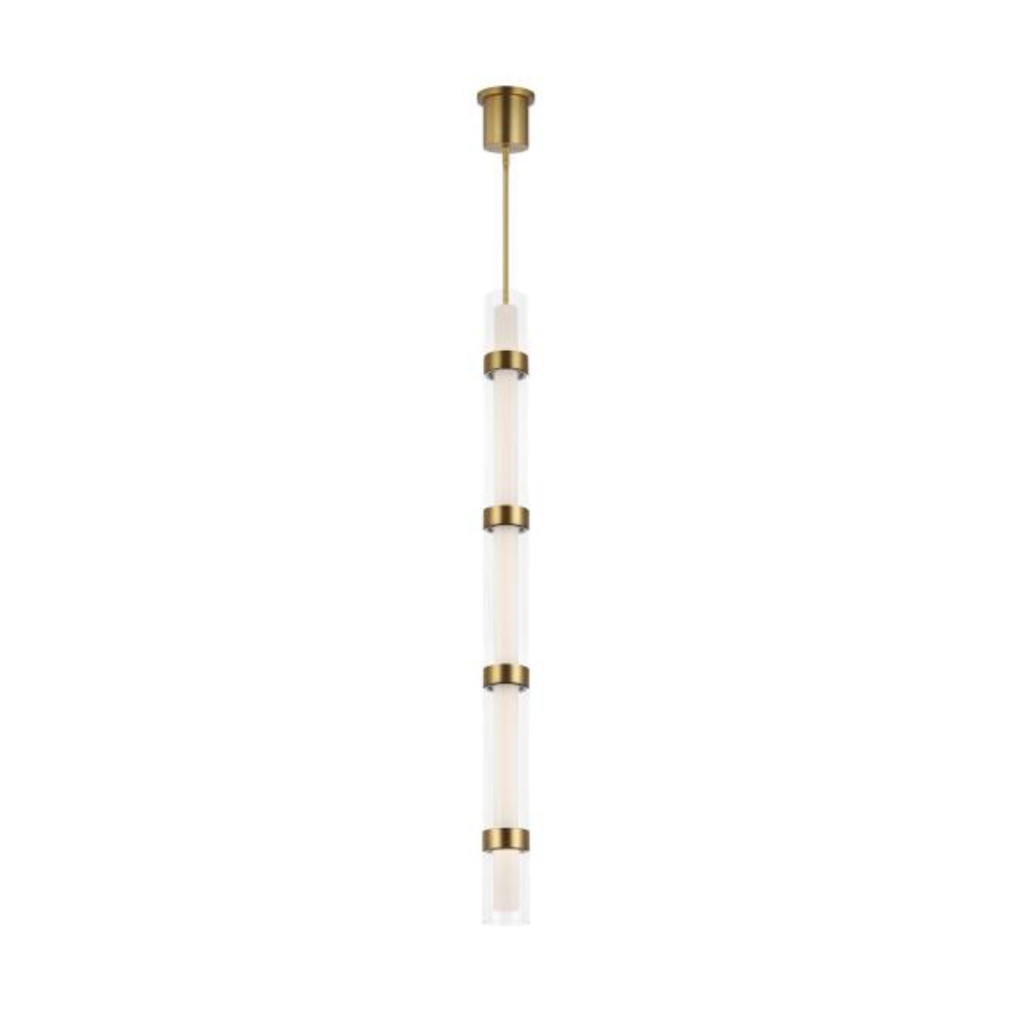 Wit Pendant Line-Voltage Pendants/Suspension 1-Light LED 3000K Aged Brass by Sean Lavin