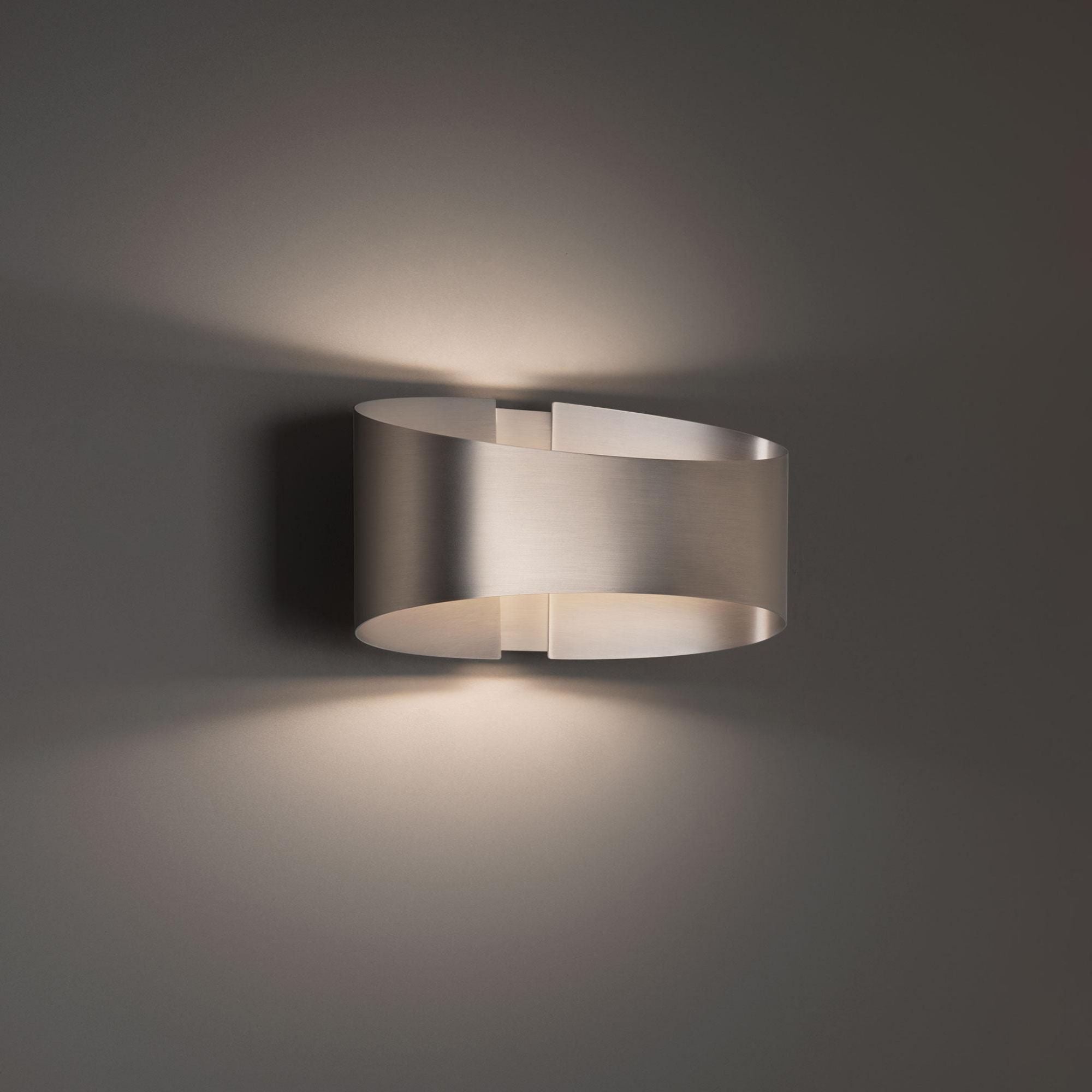 Swerve 10in LED Wall Sconce 3000K in Brushed Nickel