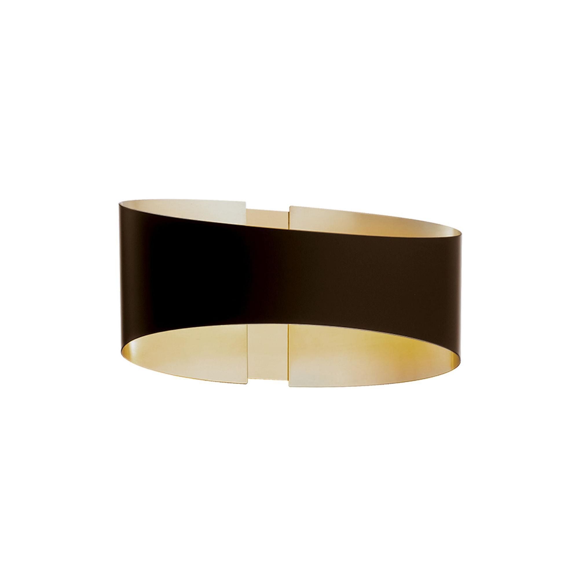 Swerve 10in LED Wall Sconce 3000K in Bronze-Brushed Brass