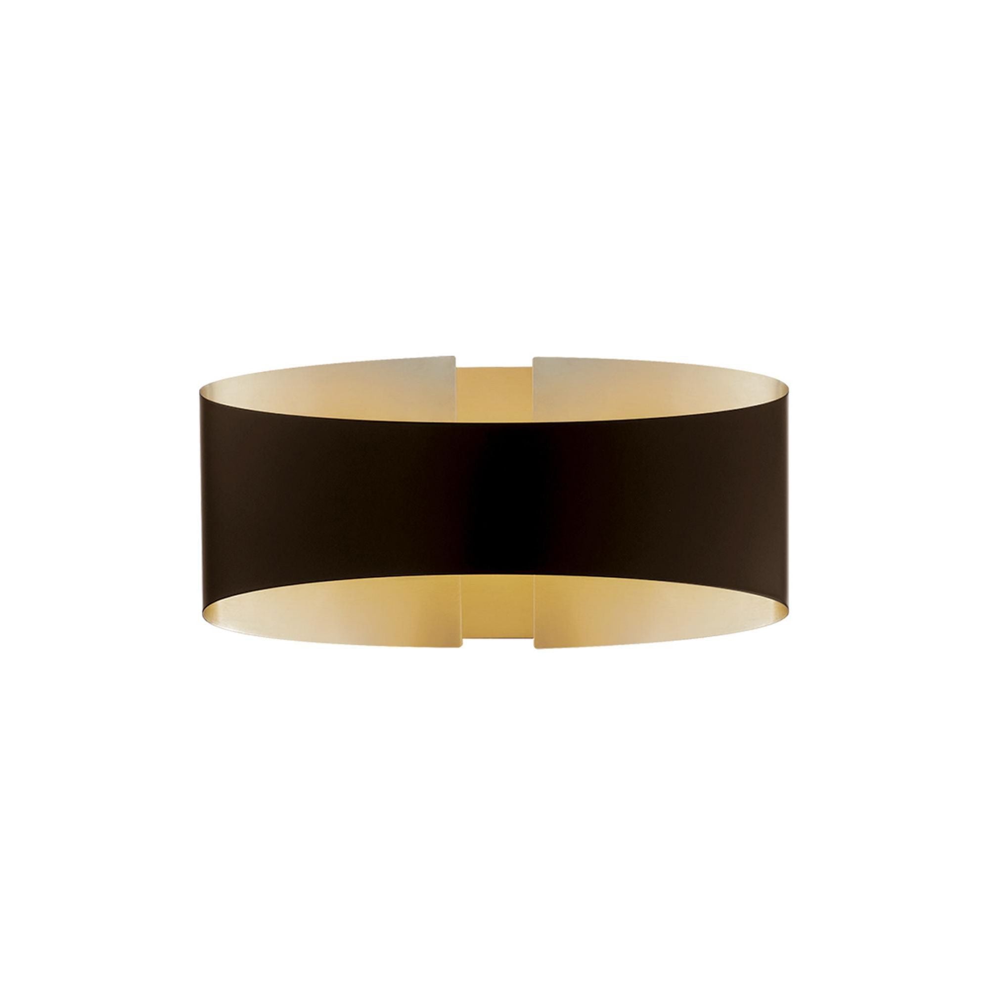 Swerve 10in LED Wall Sconce 3000K in Bronze-Brushed Brass