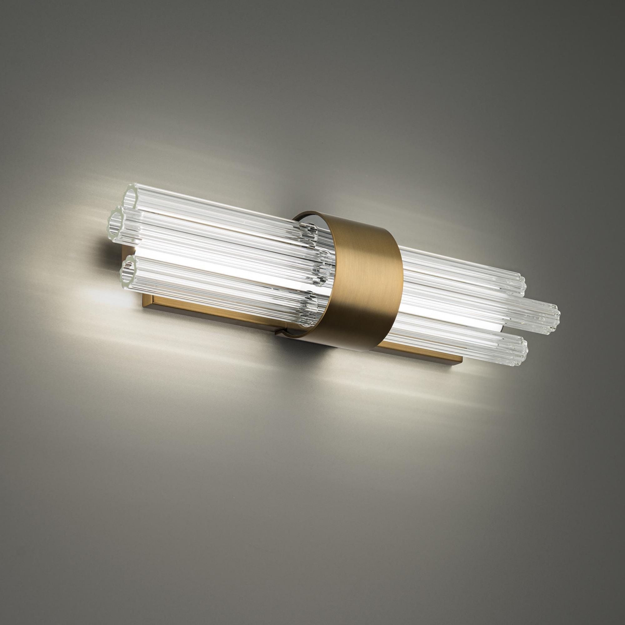 Luzerne 18in LED Bathroom Vanity or Wall Light 3000K in Aged Brass