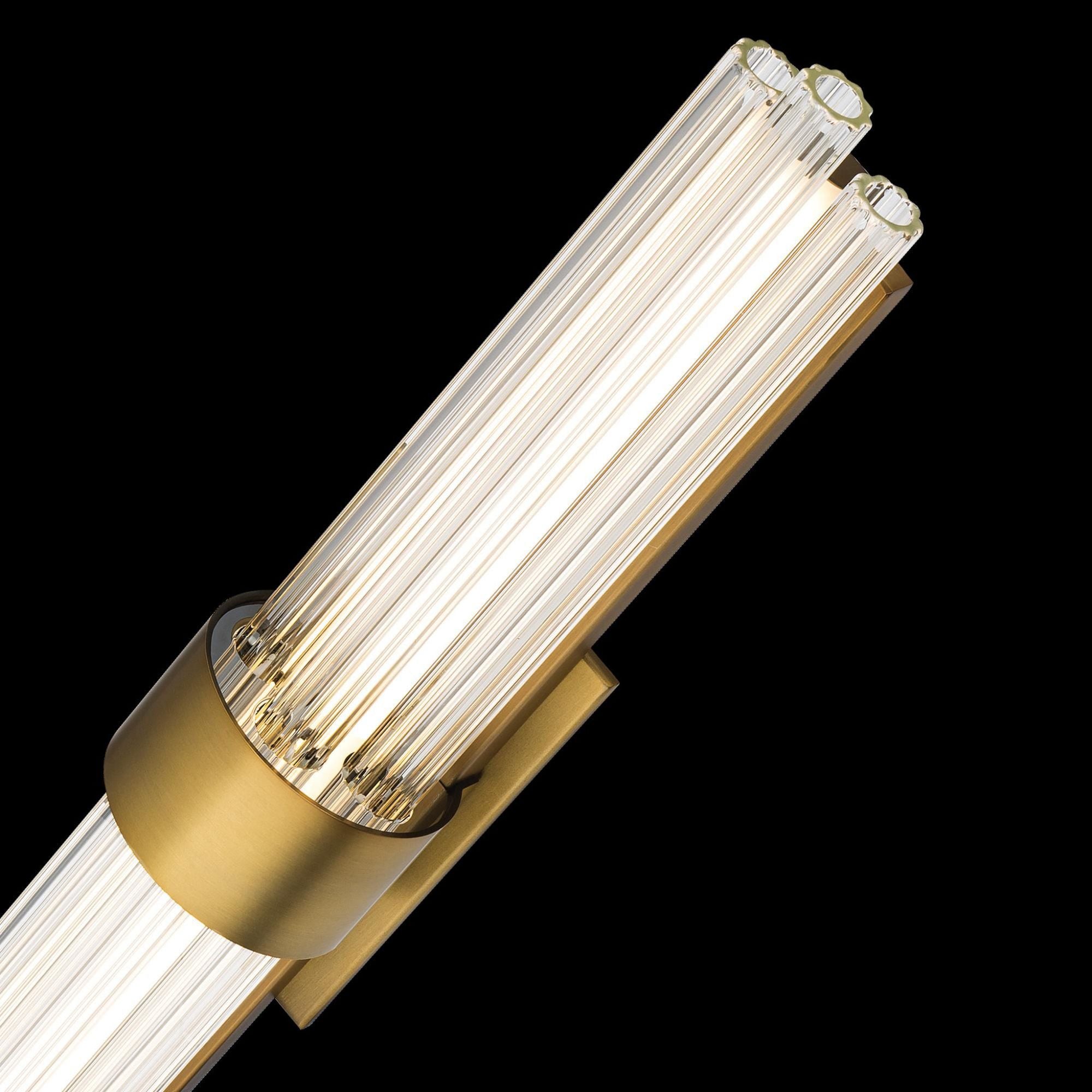 Luzerne 28in LED Bathroom Vanity or Wall Light 3000K in Aged Brass