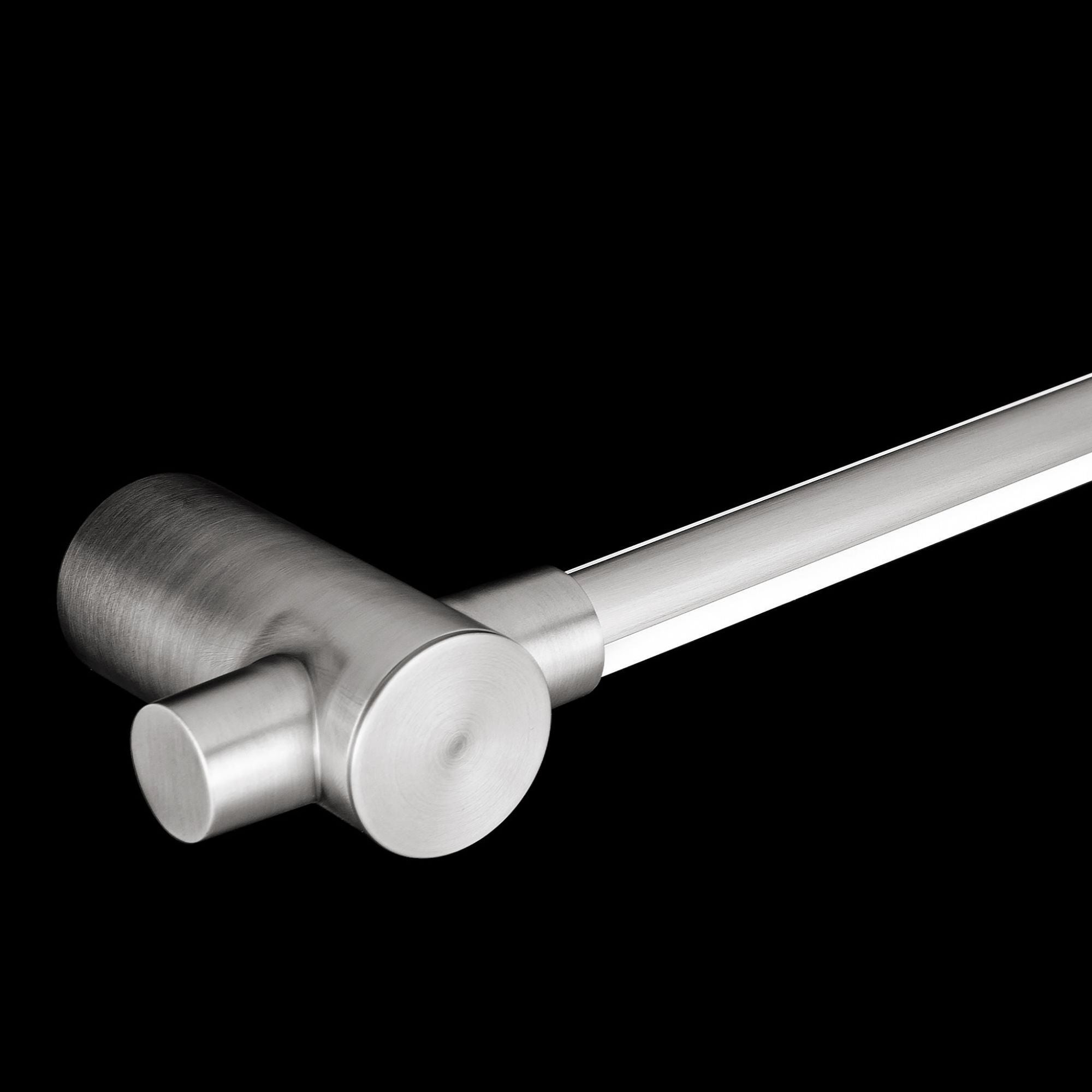 Cadence 27in LED Bathroom Vanity or Wall Light 3000K with Square and Round Backplate in Brushed Nickel