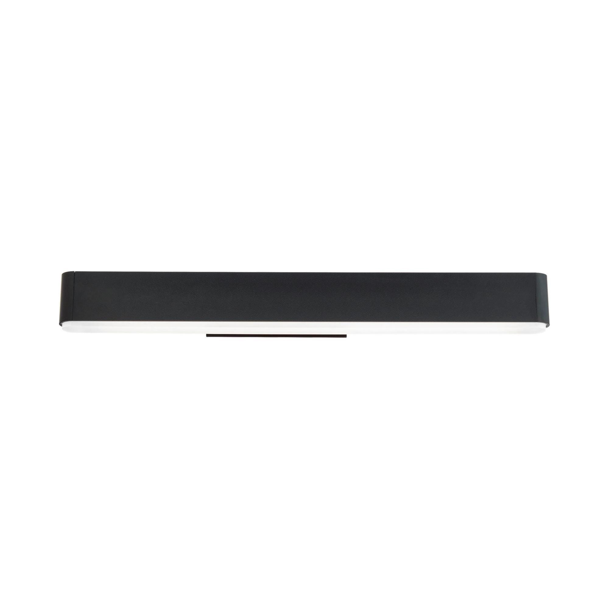 0 to 60 24in LED Bathroom Vanity or Wall Light 3-CCT 2700K-3000K-3500K Set 3000K in Black