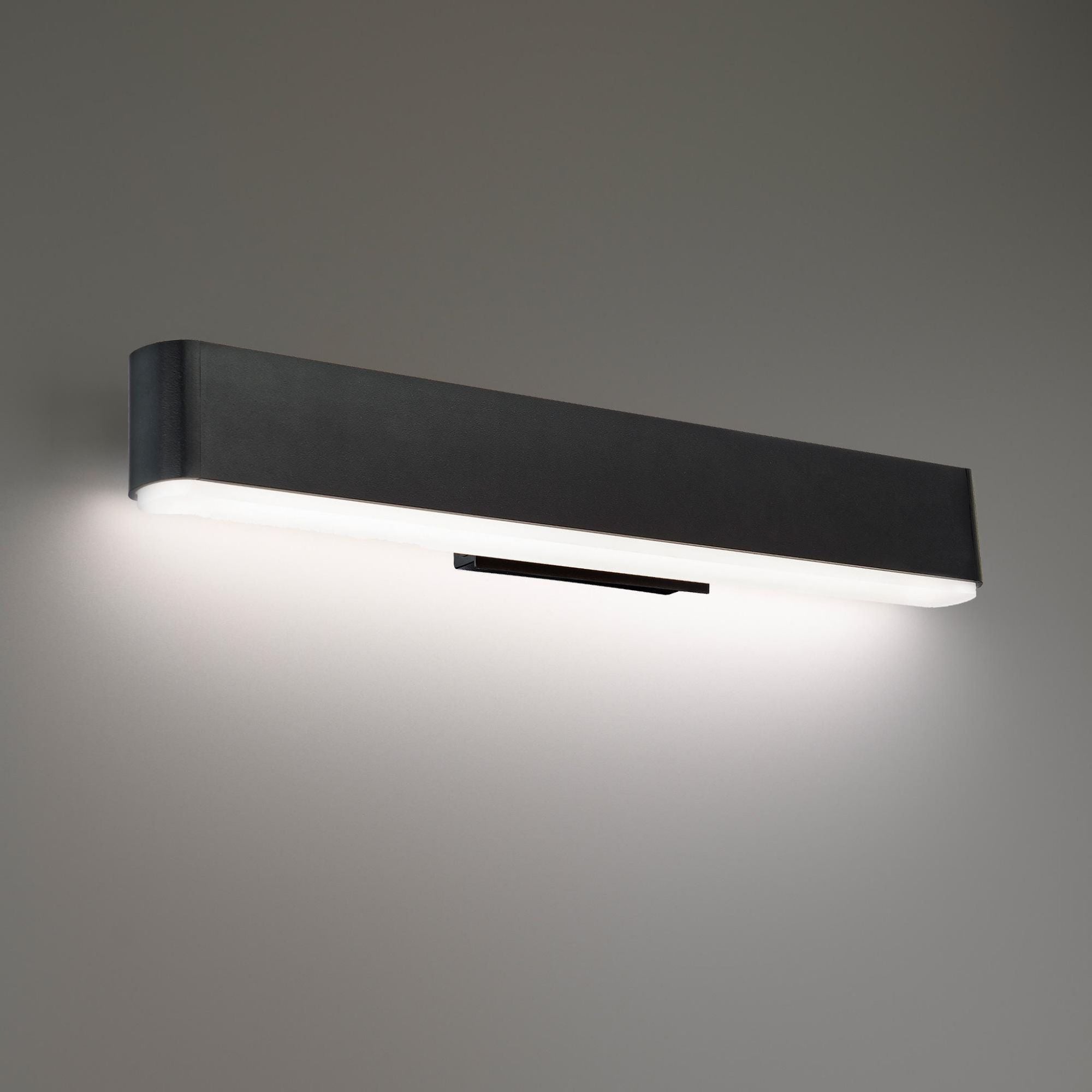 0 to 60 24in LED Bathroom Vanity or Wall Light 3-CCT 2700K-3000K-3500K Set 3500K in Black