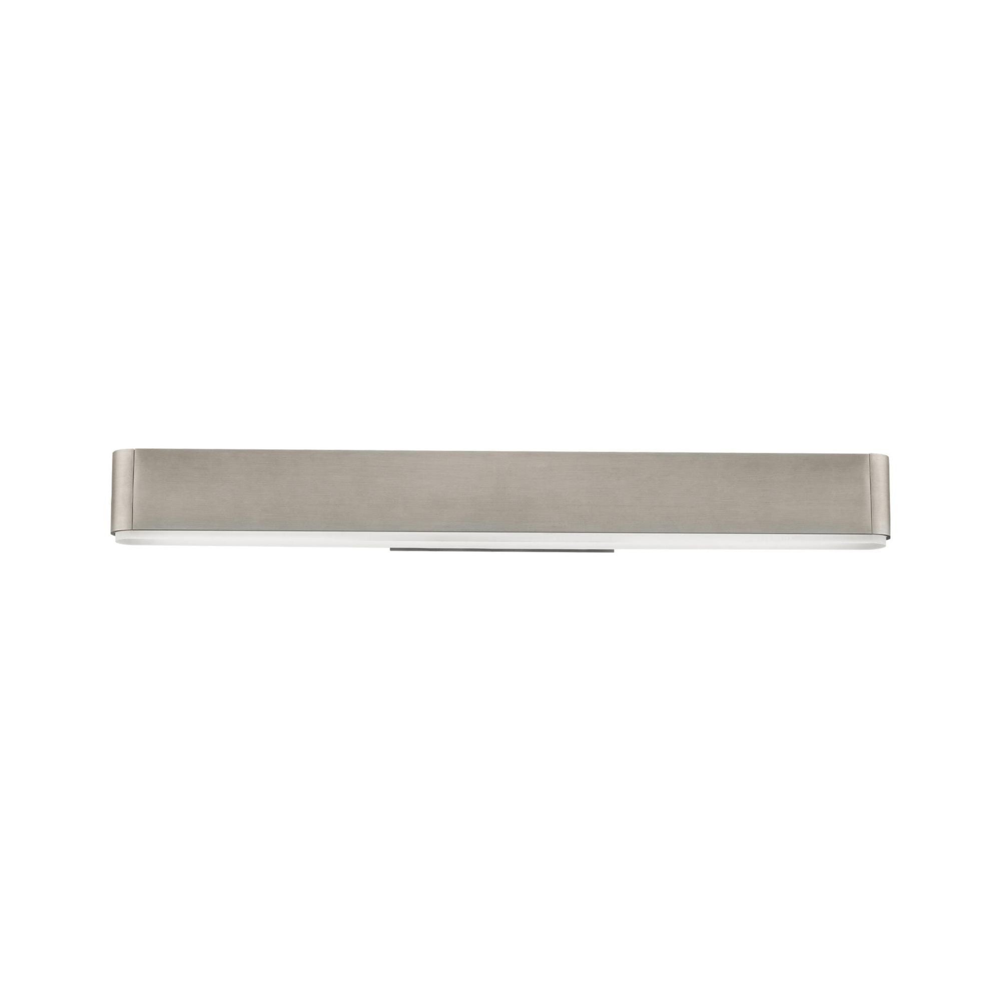 0 to 60 24in LED Bathroom Vanity or Wall Light 3-CCT 2700K-3000K-3500K Set 3000K in Brushed Nickel