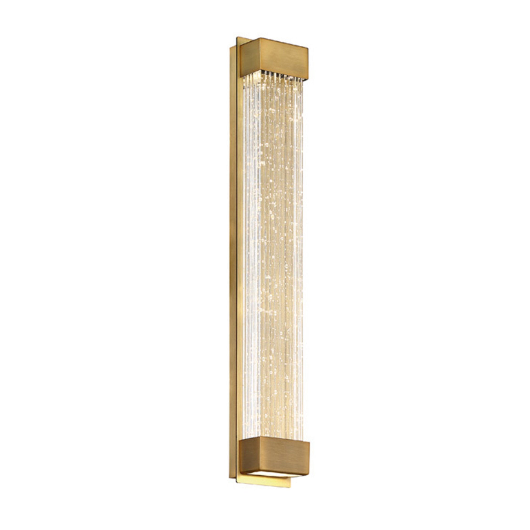 Modern Forms WS-58820-AB 3500K 16 Watt Tower LED Wall Sconce in Aged Brass