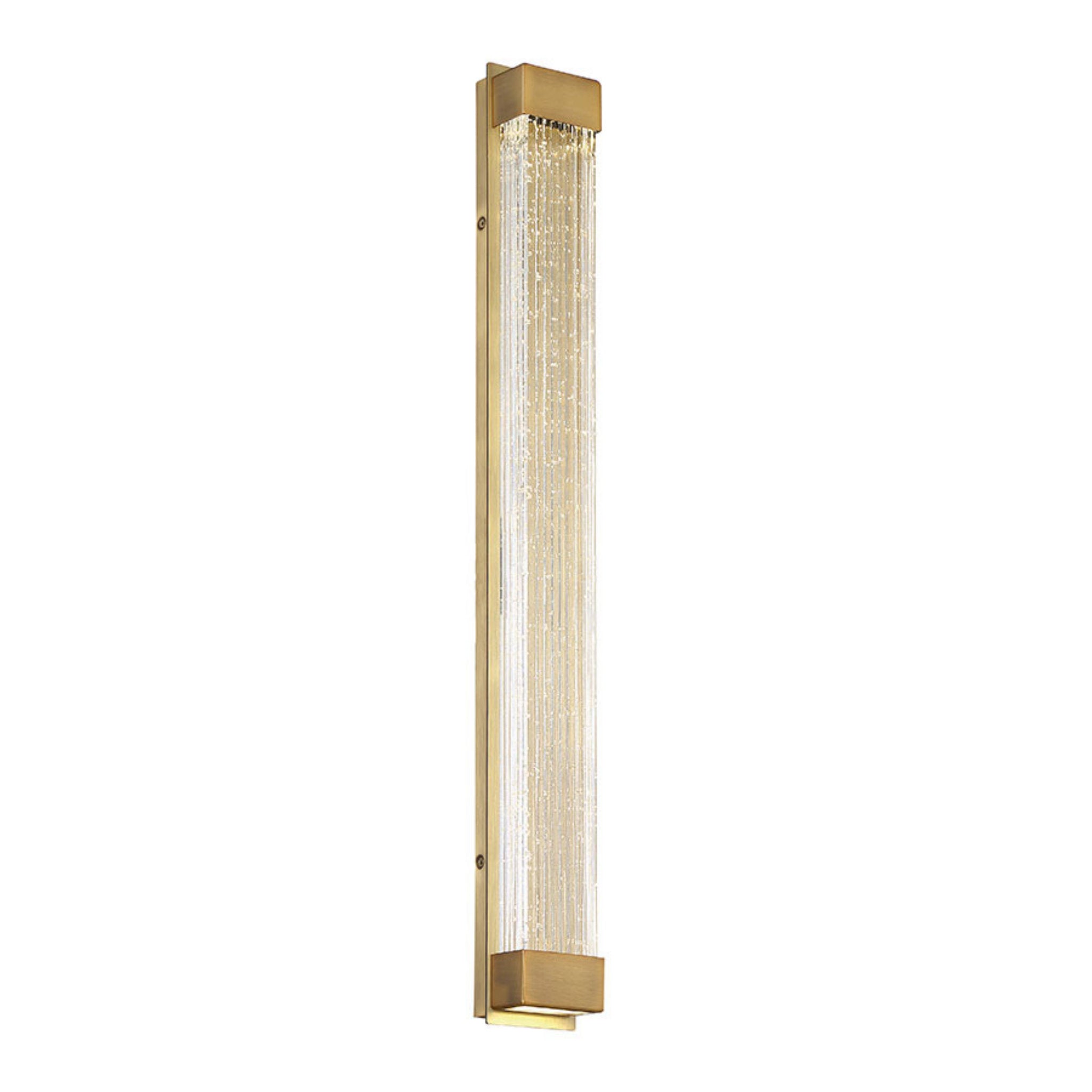 Modern Forms WS-58827-AB 3500K 16 Watt Tower LED Wall Sconce in Aged Brass