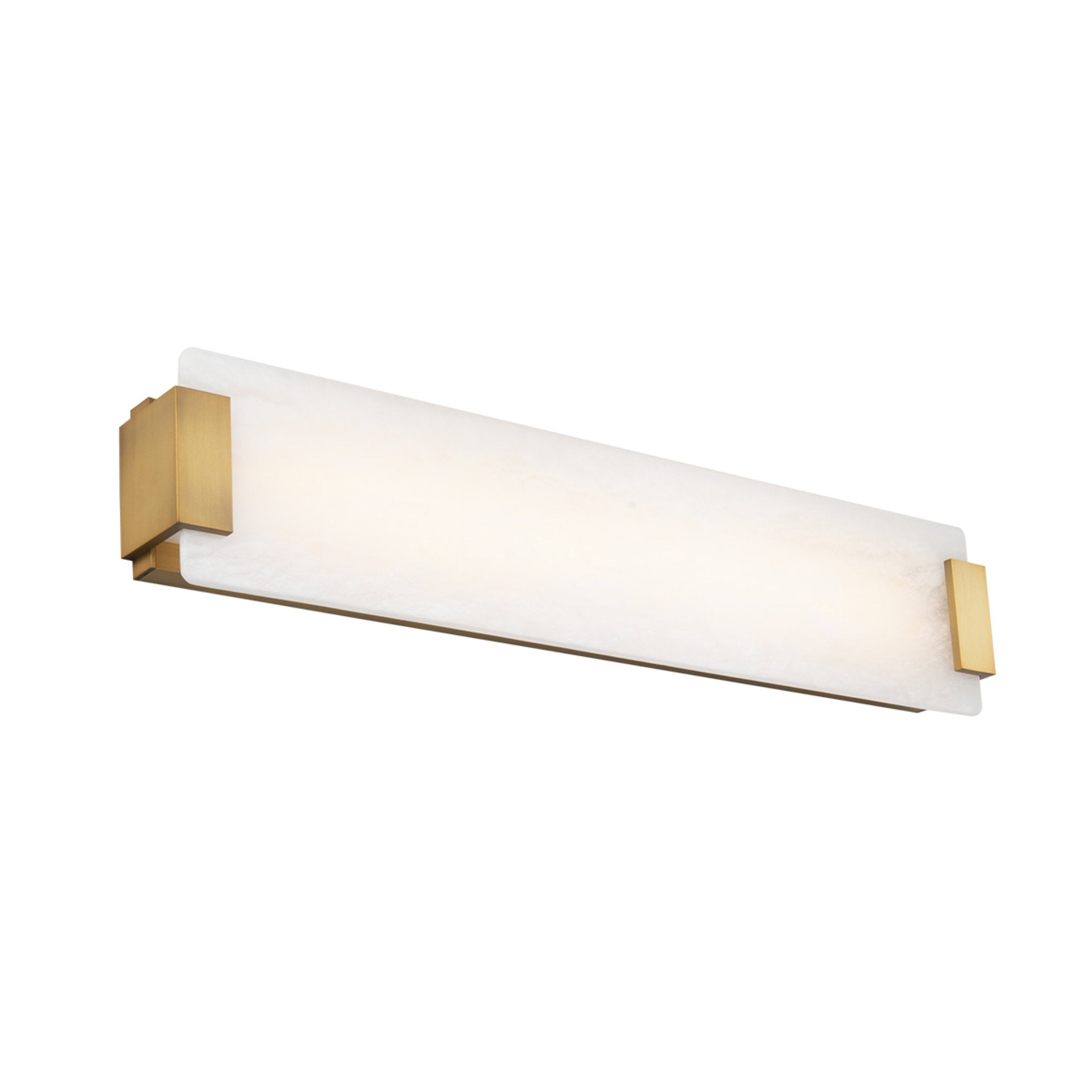 Modern Forms WS-60028-AB 3000K 40.202 Watt Quarry LED Bathroom Vanity & Wall Light in Aged Brass