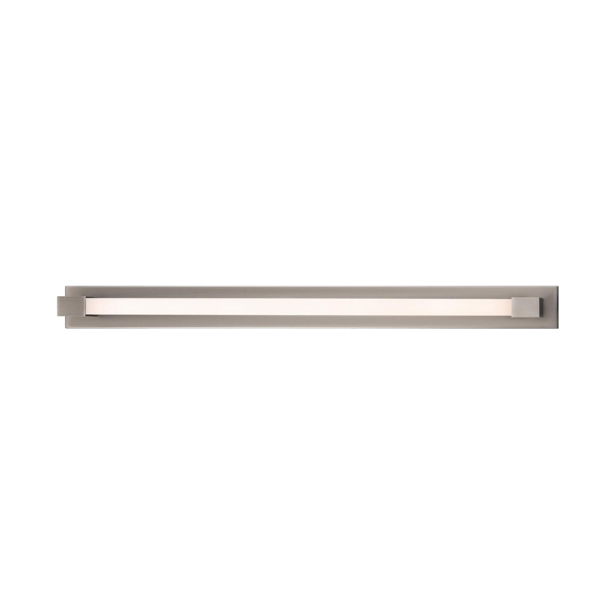 Barre 37in LED Bath Vanity & Wall Light 3-CCT 2700K-3000K-3500K Set to 3500K in Brushed Nickel