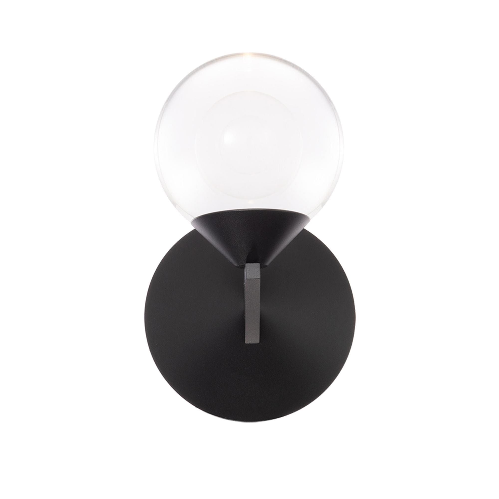 Double Bubble 6in LED 1 Light Wall Sconce 3000K in Black