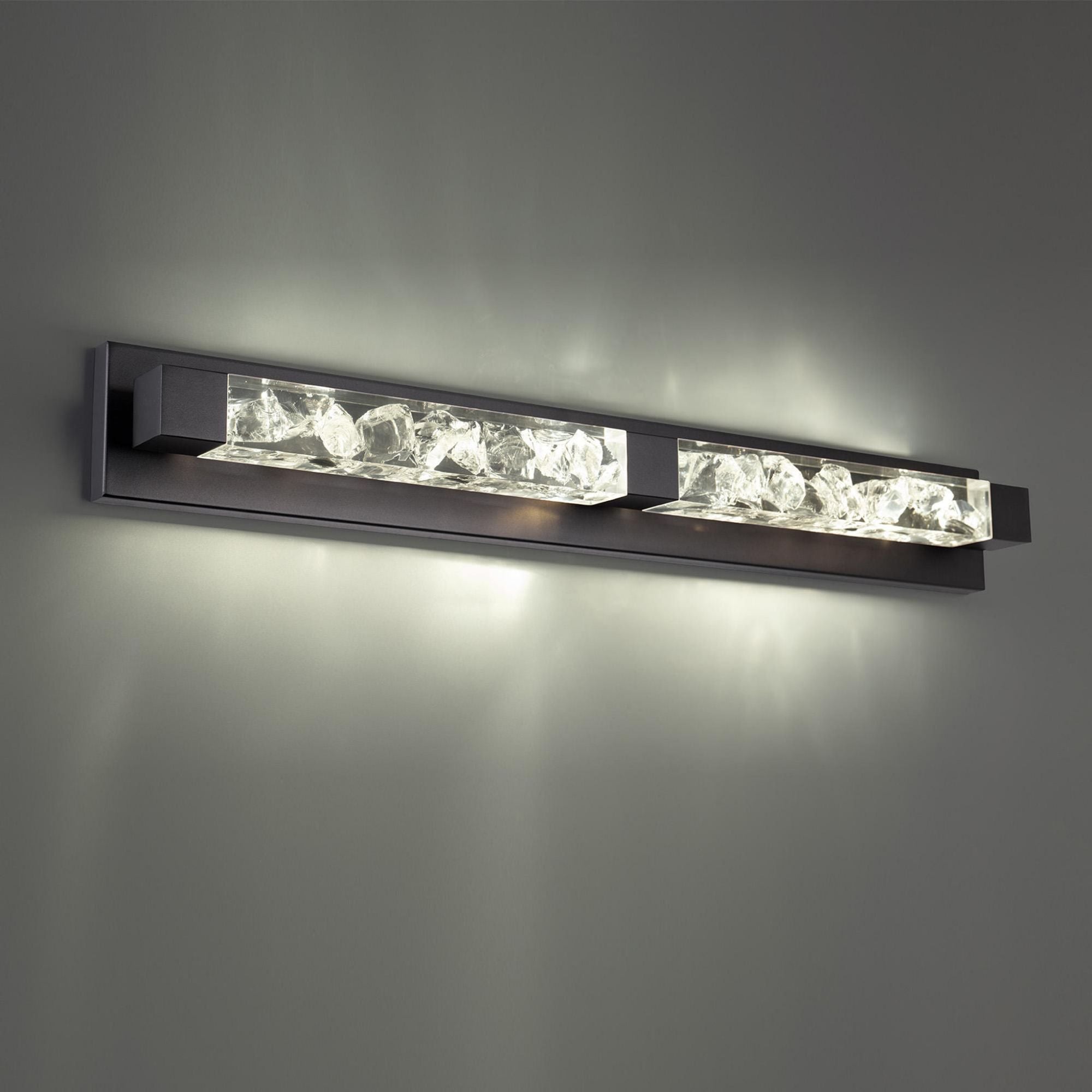 Terra 34in LED Bath Vanity & Wall Light 3000K in Black